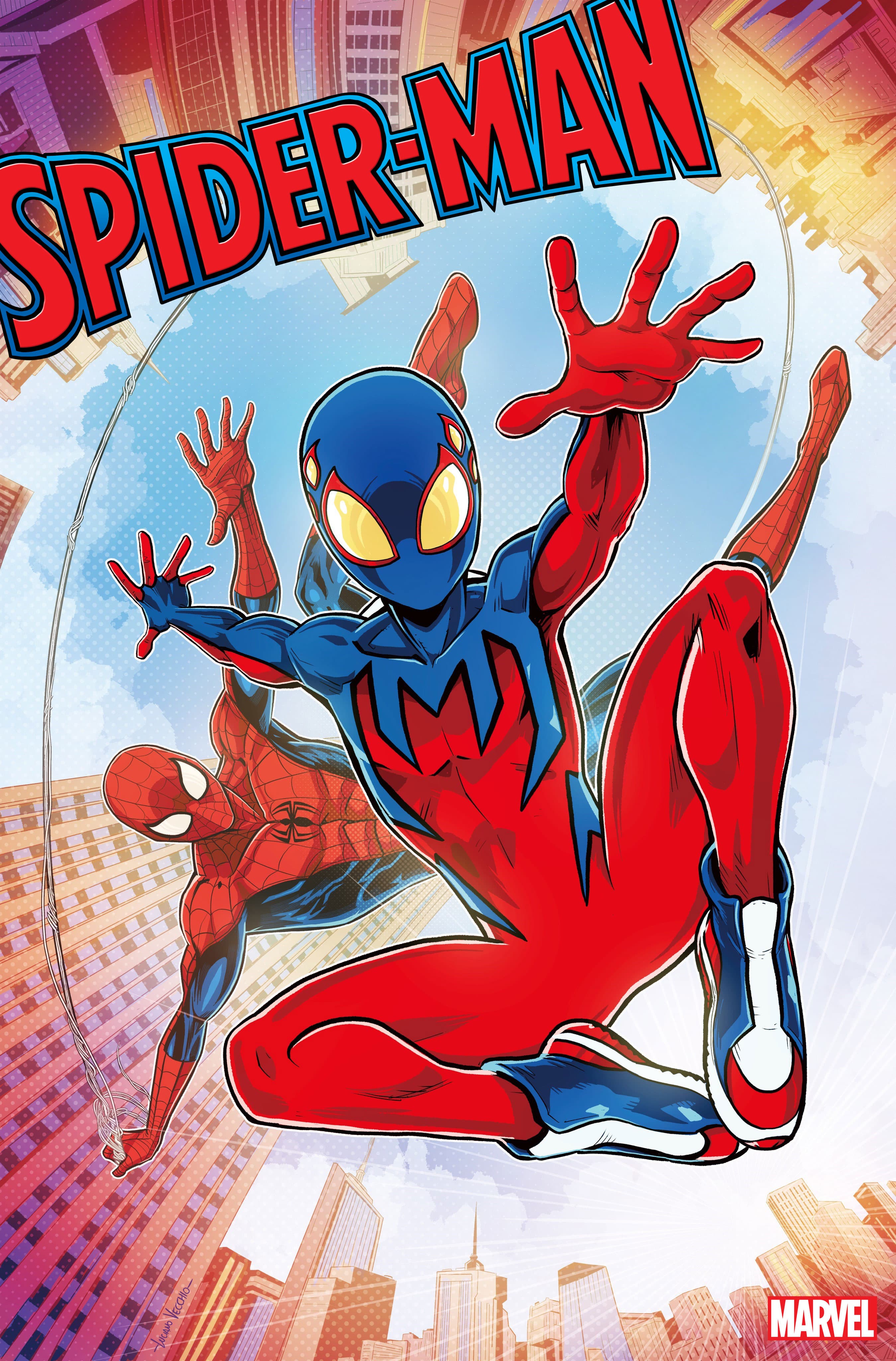 SPIDER-MAN #7 Second Printing Variant Cover by Luciano Vecchio