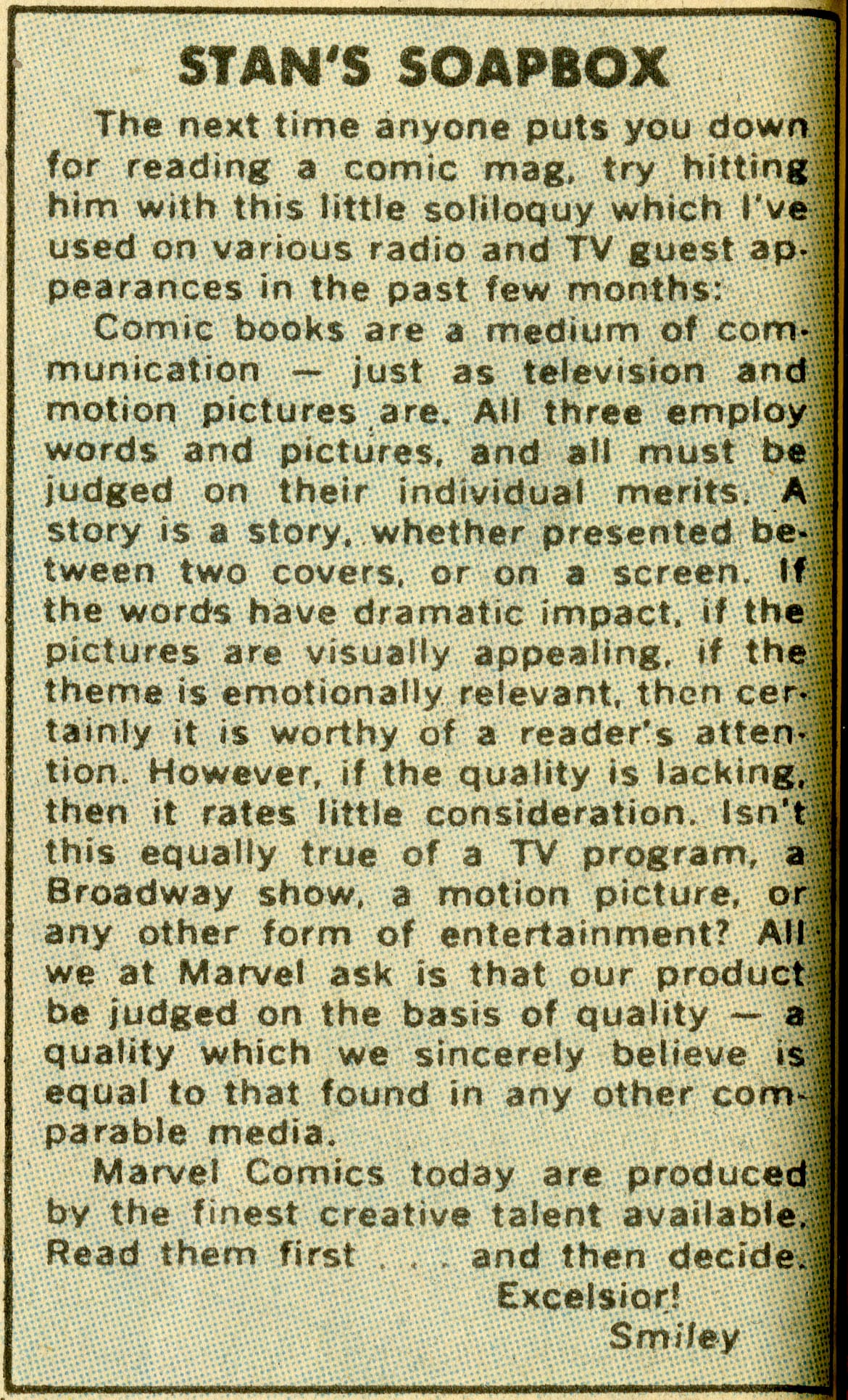 Stan's Soapbox