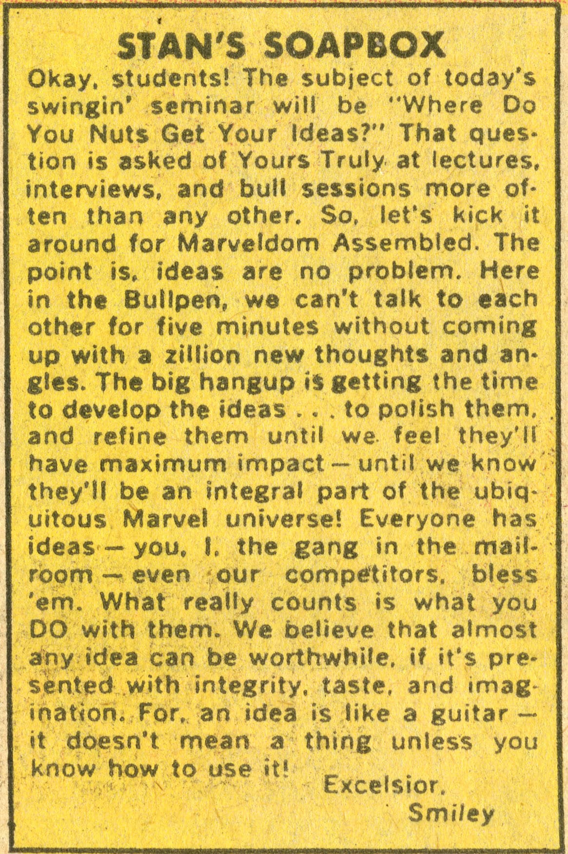 Stan's Soapbox