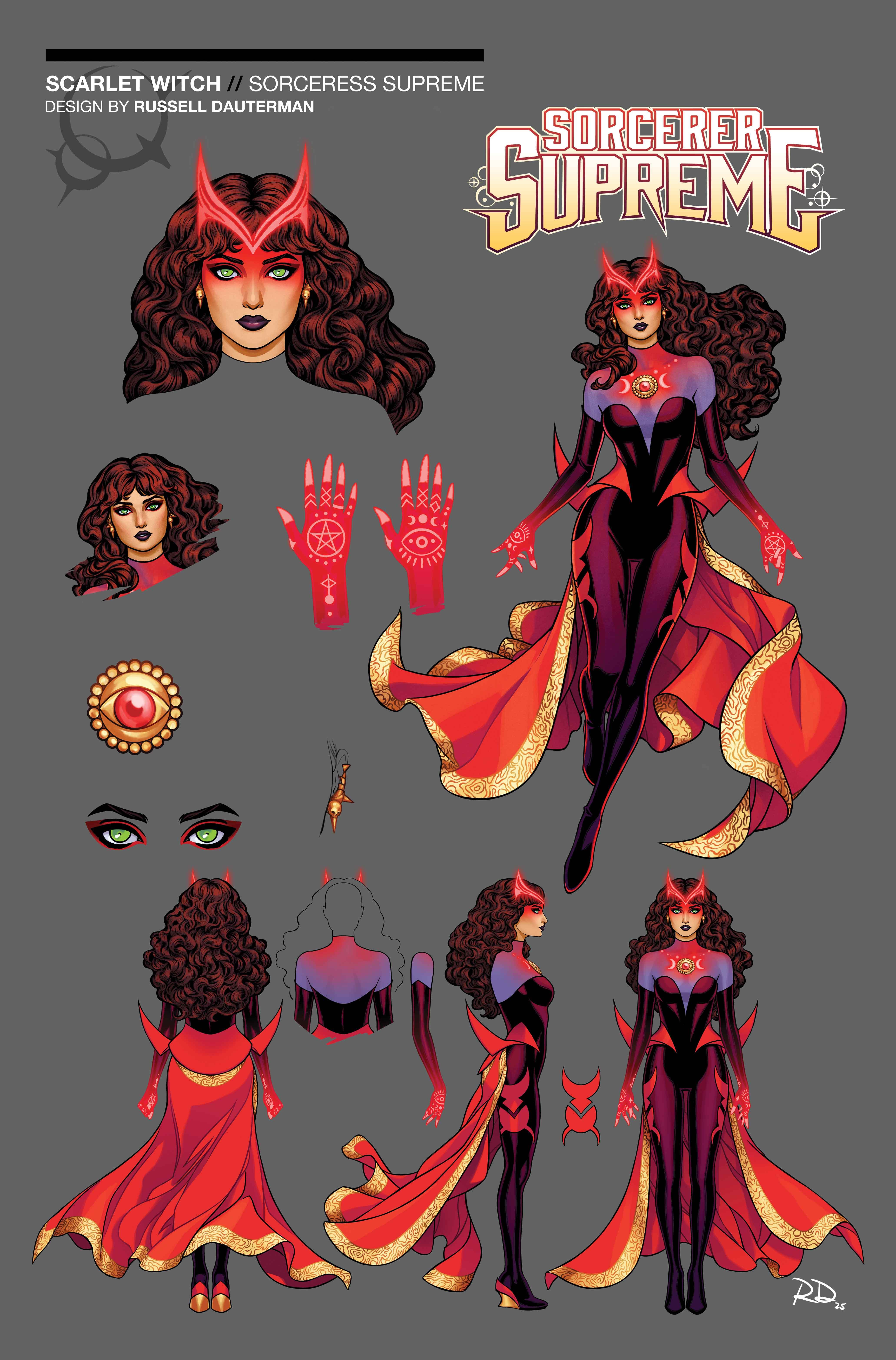 SCARLET WITCH SORCERER SUPREME DESIGN by Russell Dauterman
