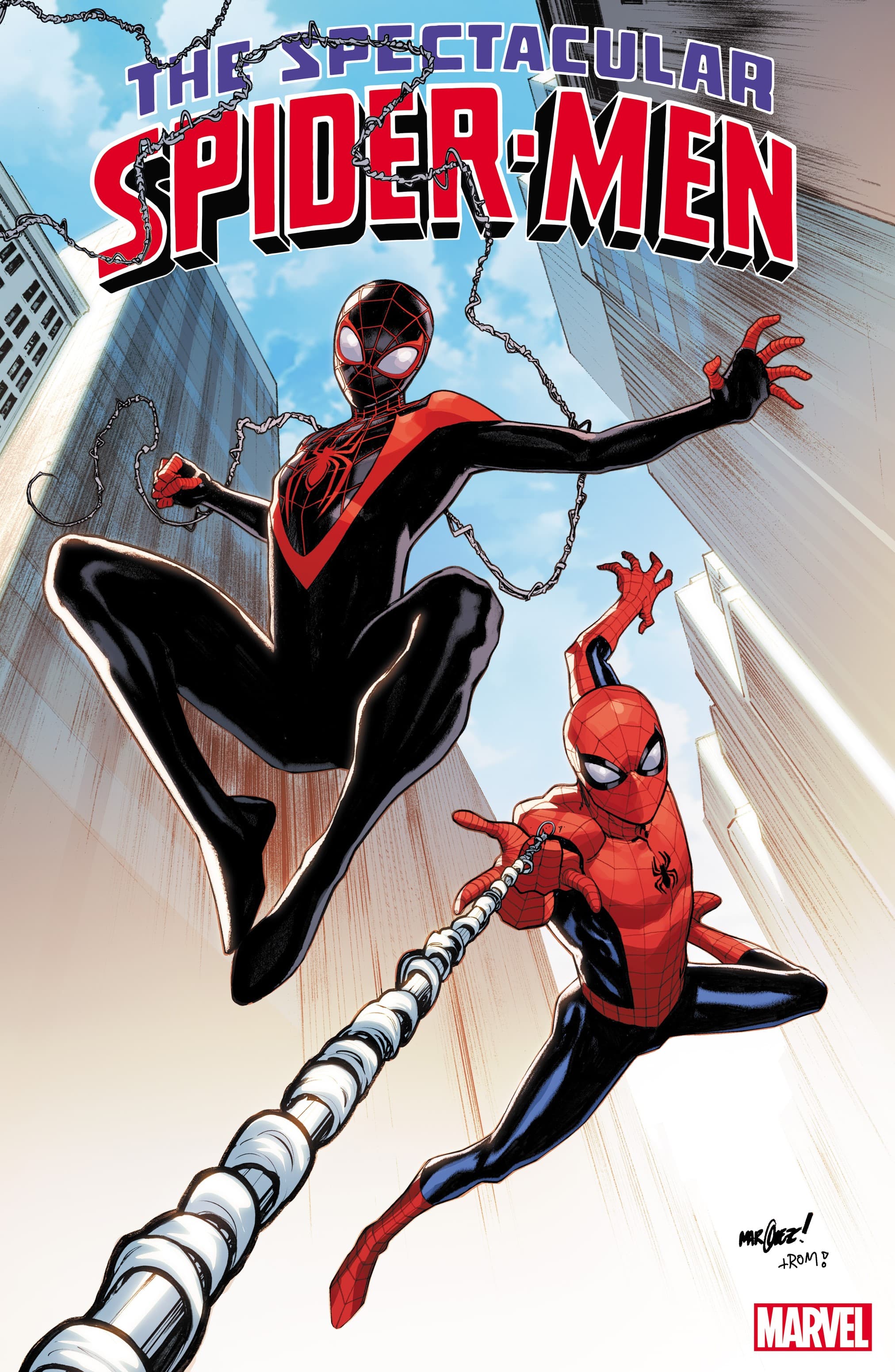 SPECTACULAR SPIDER-MEN #1 Foil Variant Cover by David Marquez