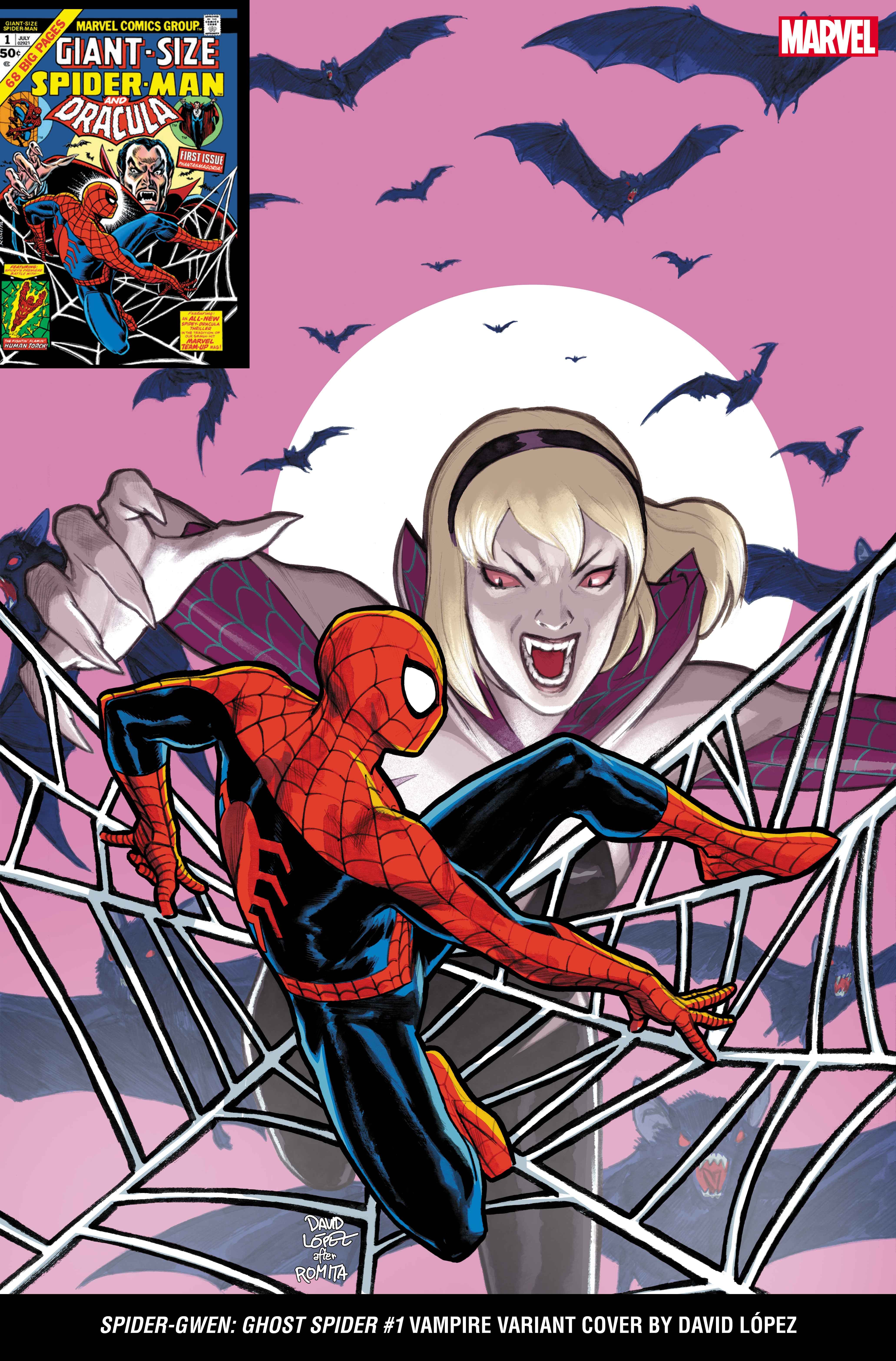 SPIDER-GWEN: GHOST SPIDER #1 Vampire Variant Cover by David ​​​​​​​López