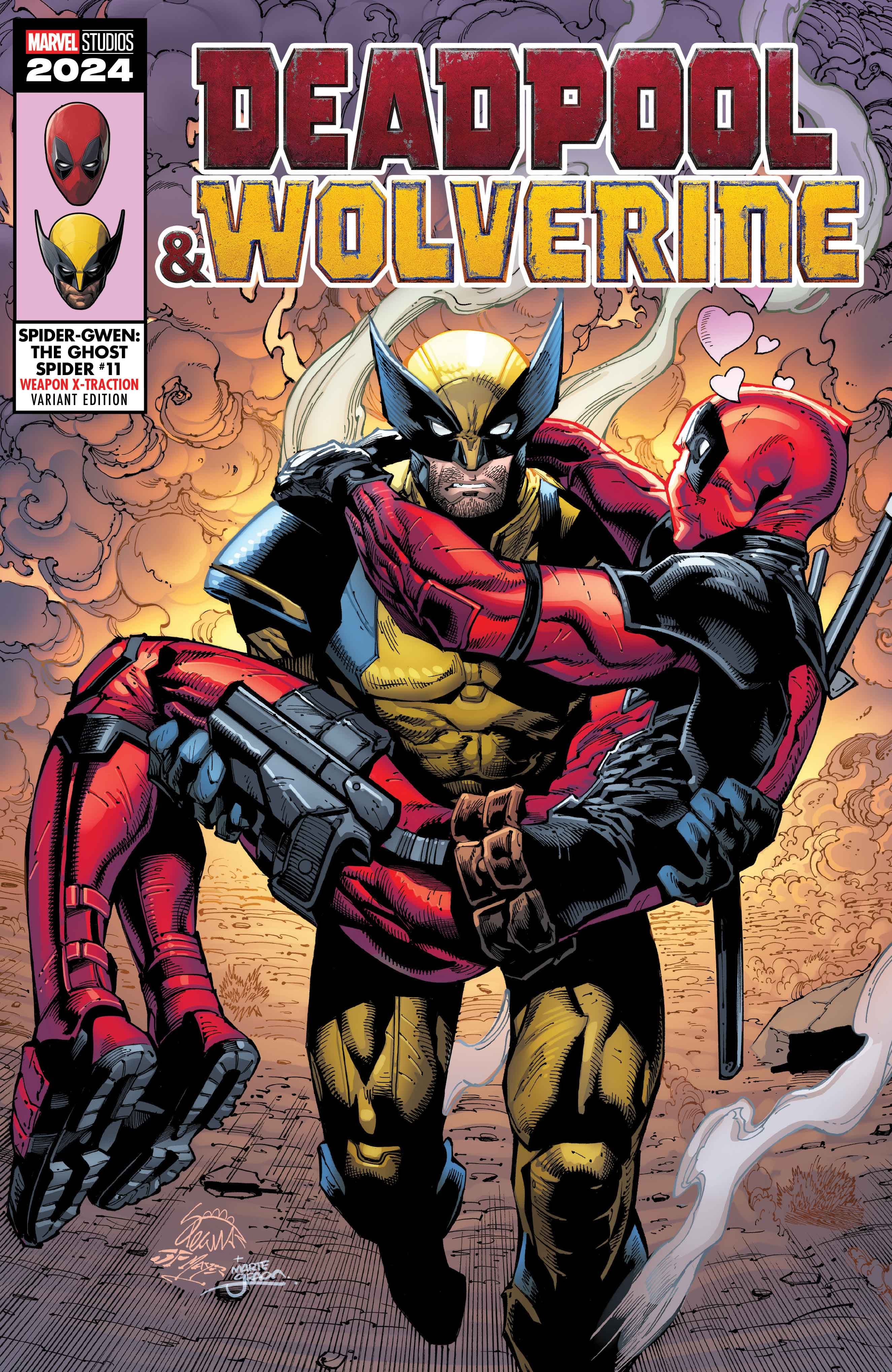 SPIDER-GWEN: THE GHOST-SPIDER #3 Deadpool & Wolverine Weapon X-Traction Variant Cover by Ryan Stegman​​​​​​​