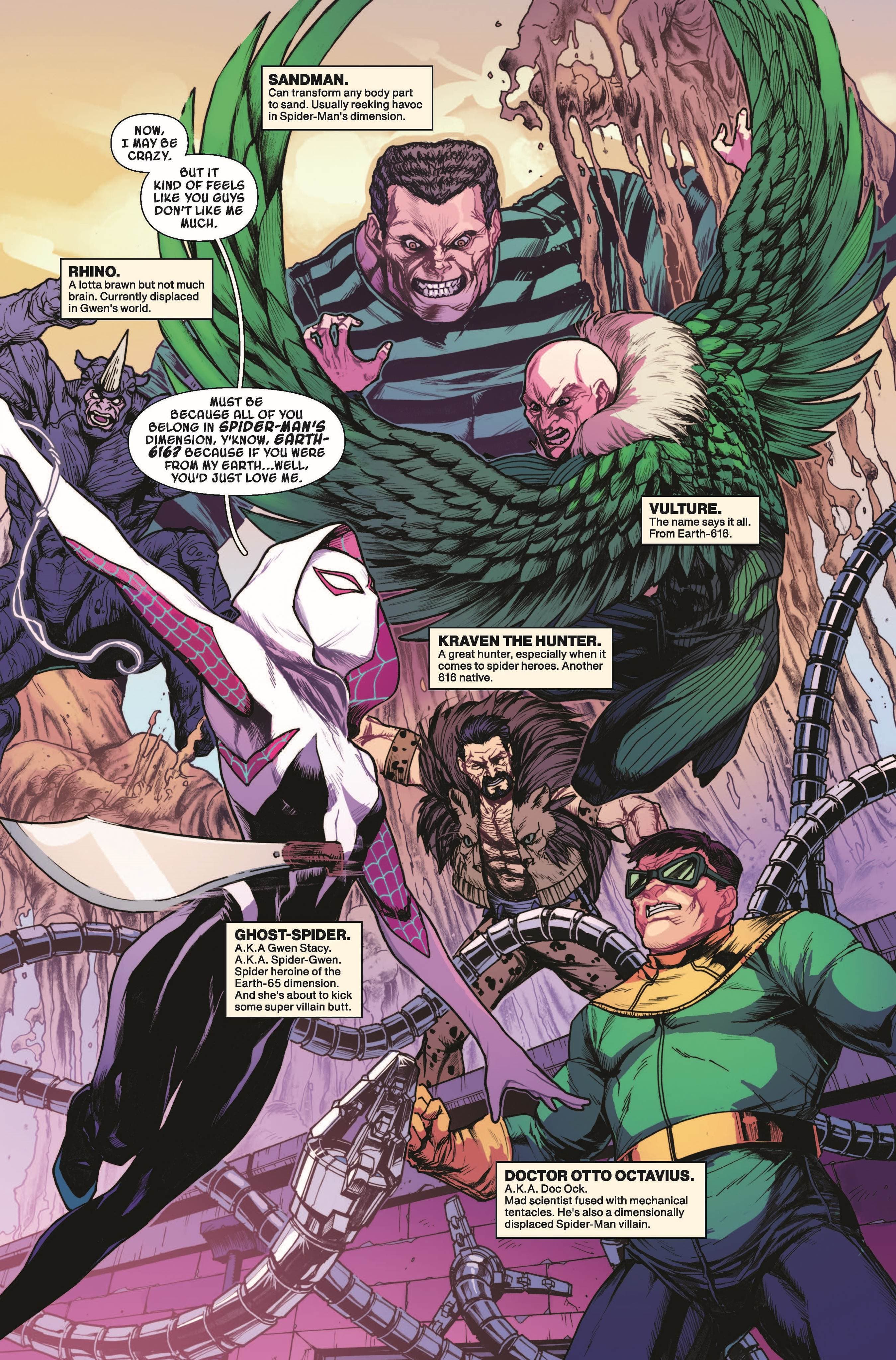 SPIDER-GWEN: SHADOW CLONES (2023) #1 page by Emily Kim and Kei Zama
