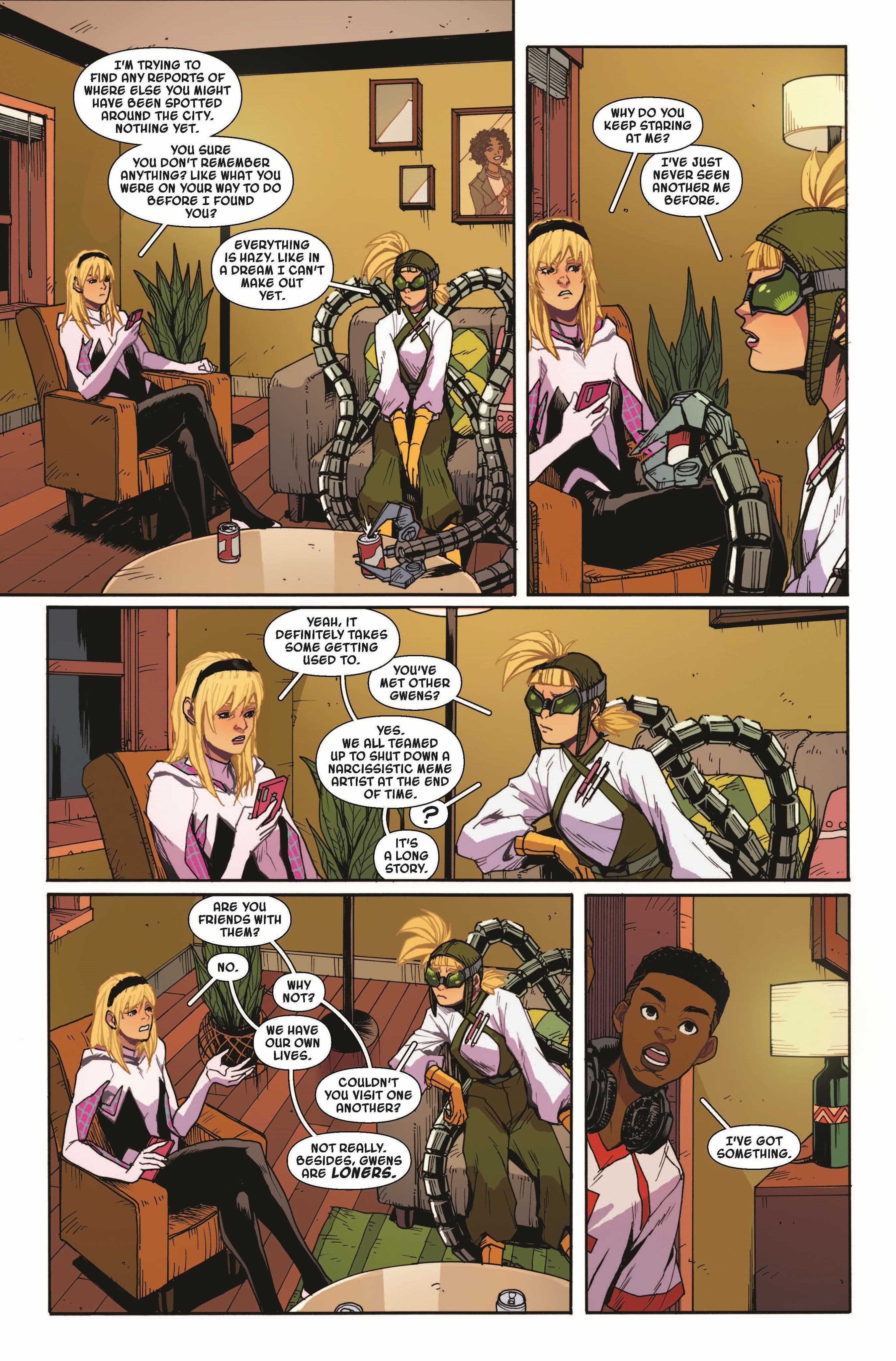 SPIDER-GWEN: SHADOW CLONES (2023) #1 page by Emily Kim and Kei Zama