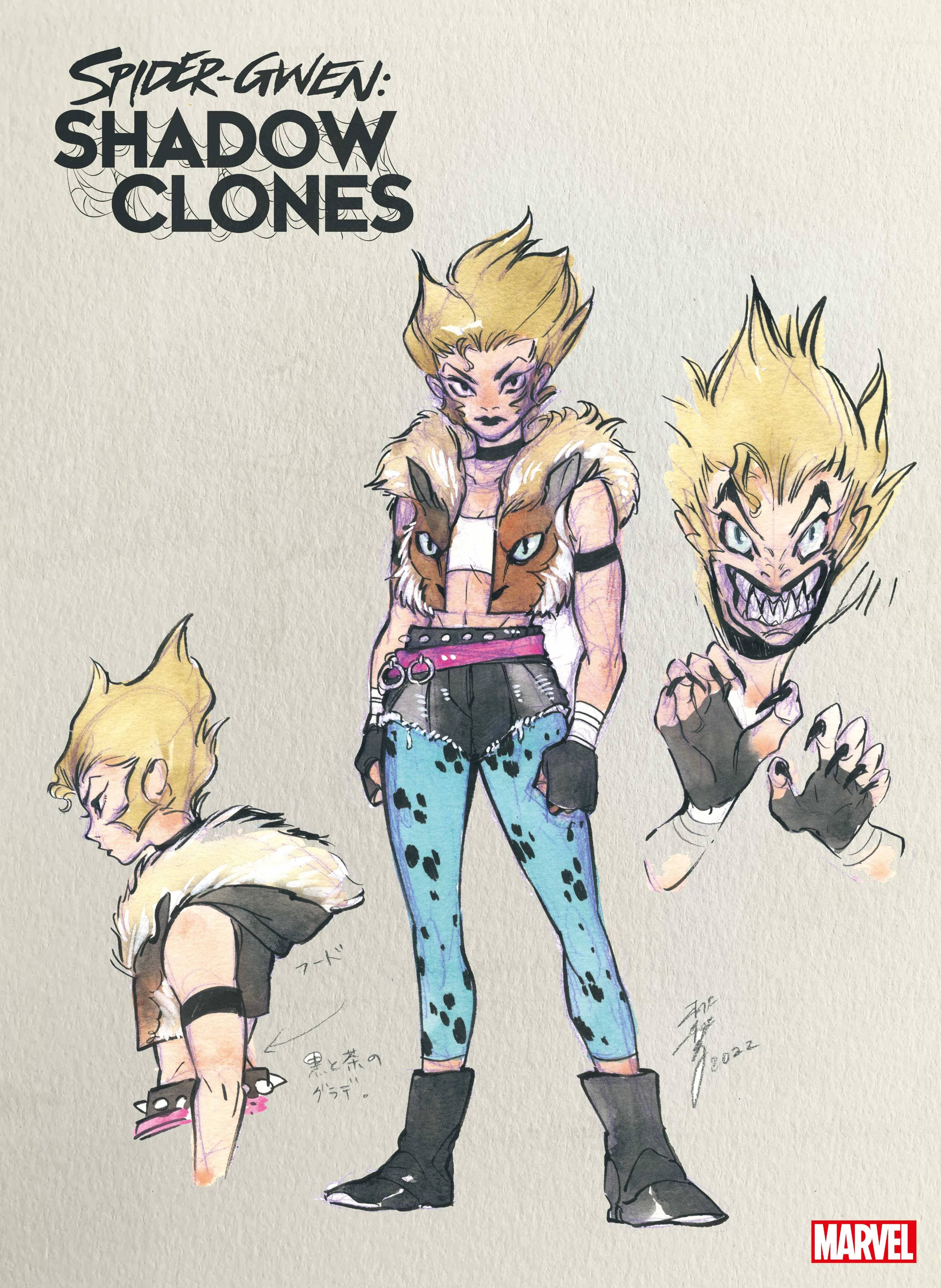 SPIDER-GWEN: SHADOW CLONES #3 Design Variant Cover by Peach Momoko