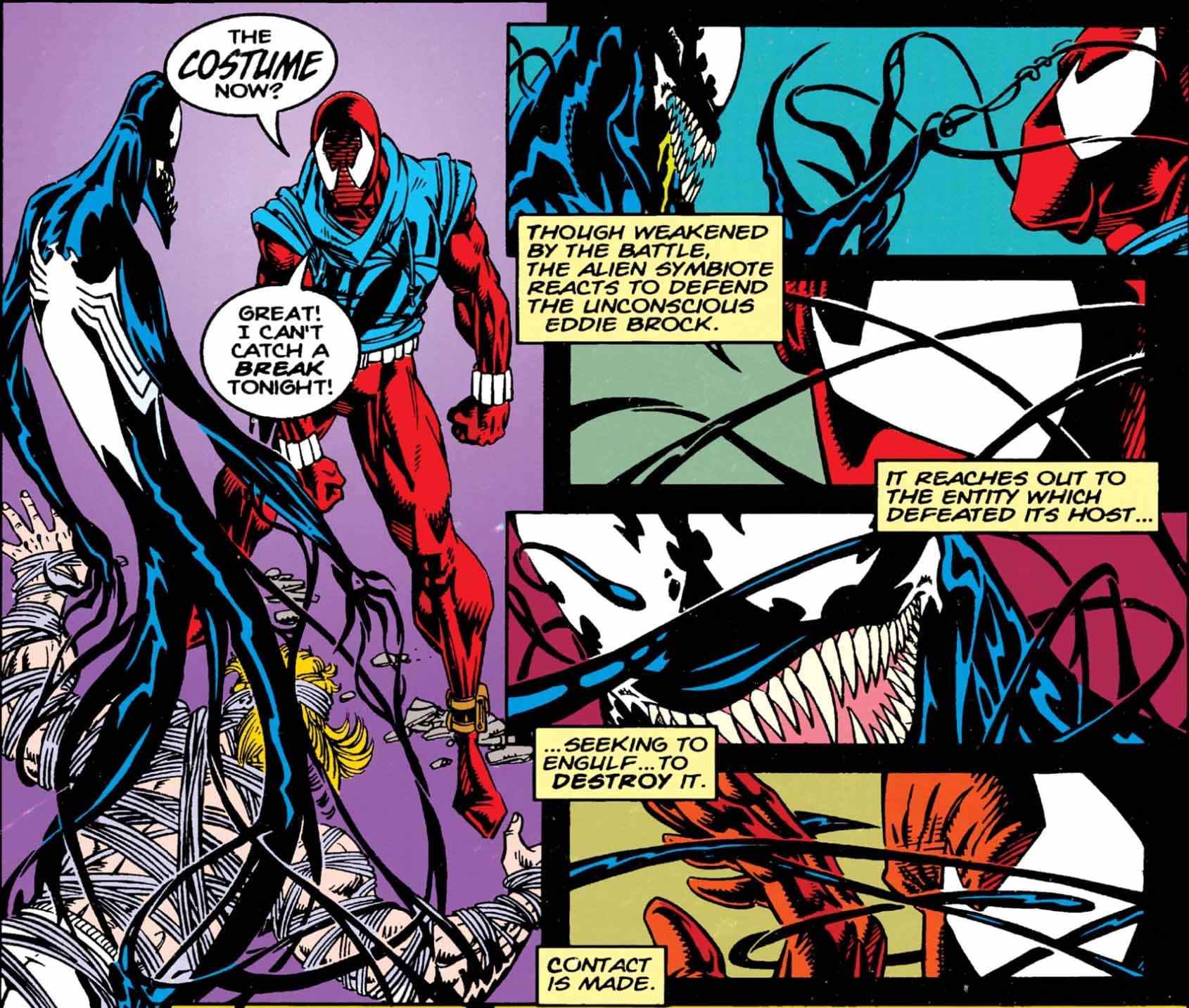 Spider beats symbiote