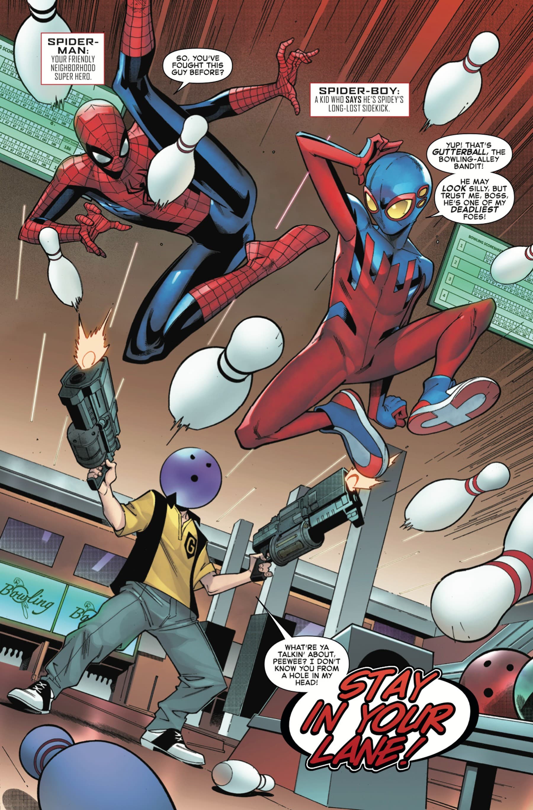 SPIDER-BOY (2023) #1 page by Dan Slott and Paco Medina