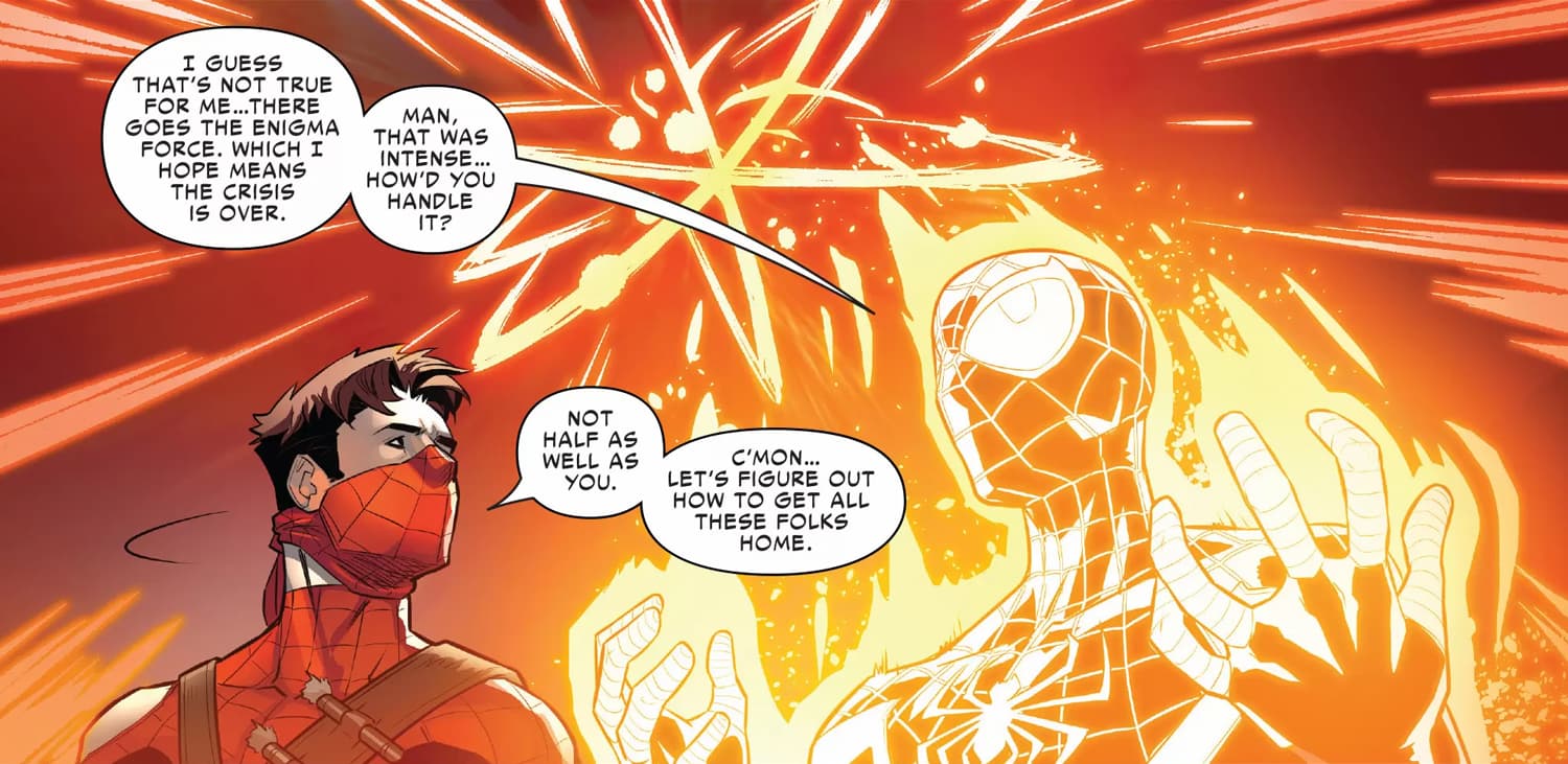 SPIDER-GEDDON (2018) #5 artwork by Jorge Molina, Carlo Barberi, Stefano Caselli, Joey Vazquez, Jay Leisten, José Marzan Jr. and David Curiel