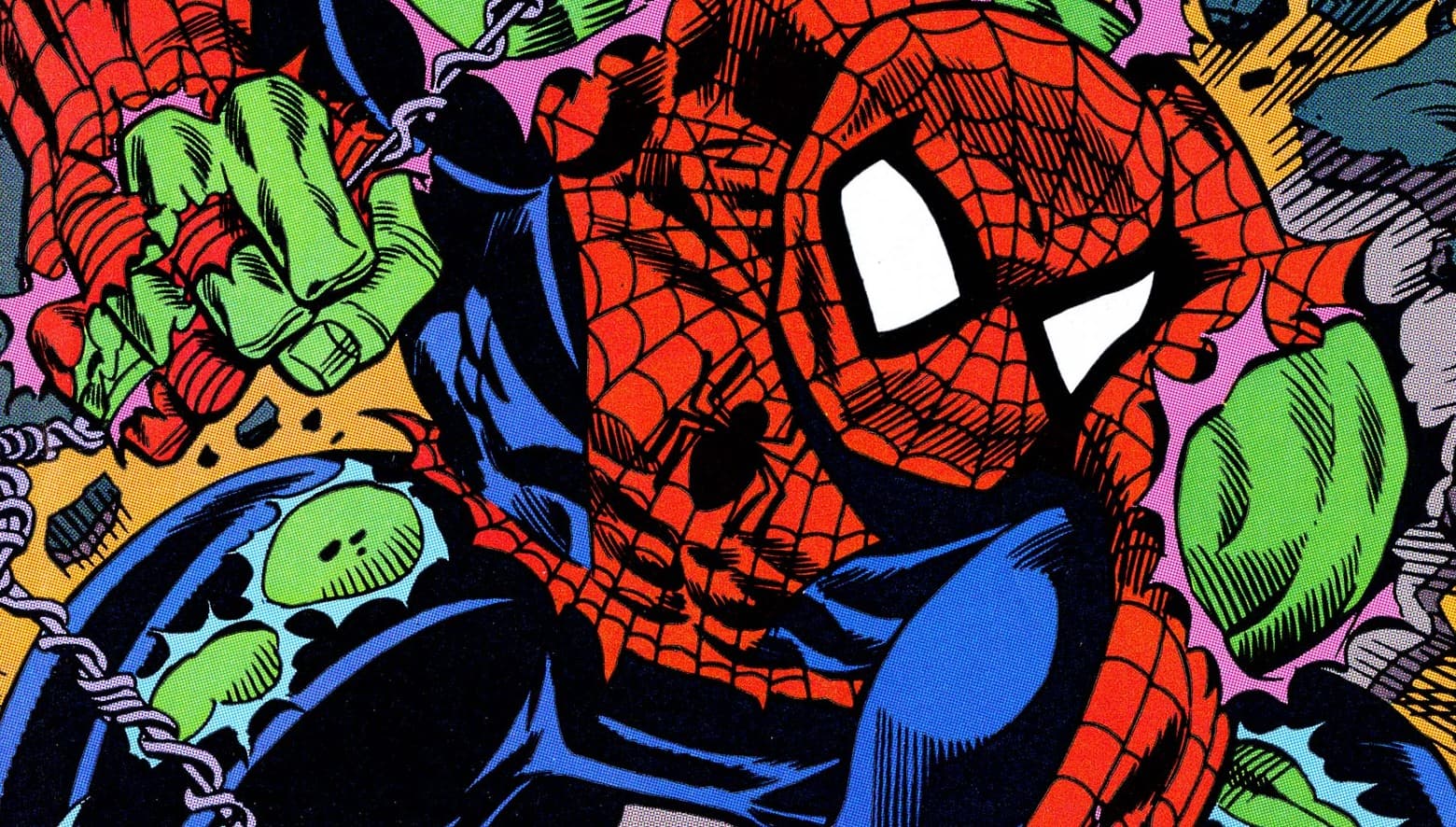 WEB OF SPIDER-MAN #70 cover by Alex Saviuk and Andy Mushynsky