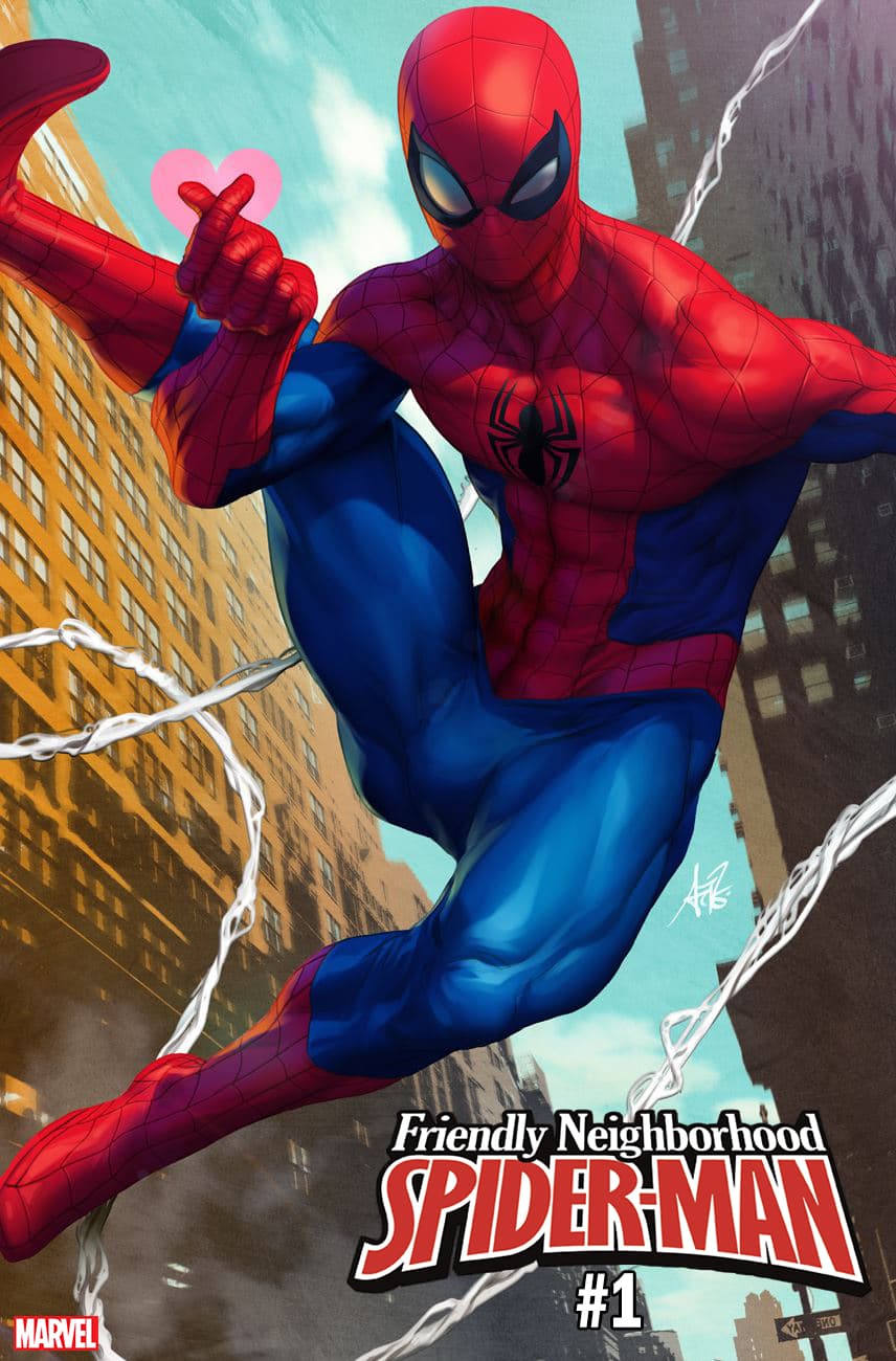 Friendly Neighborhood Spider-Man variant cover by Artgerm