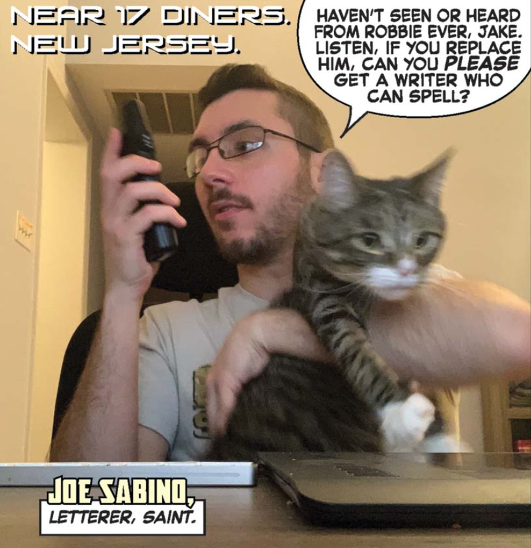 SPIDER-MAN/DEADPOOL (2016) #50 panel featuring Joe Sabino and Sir Wallace III