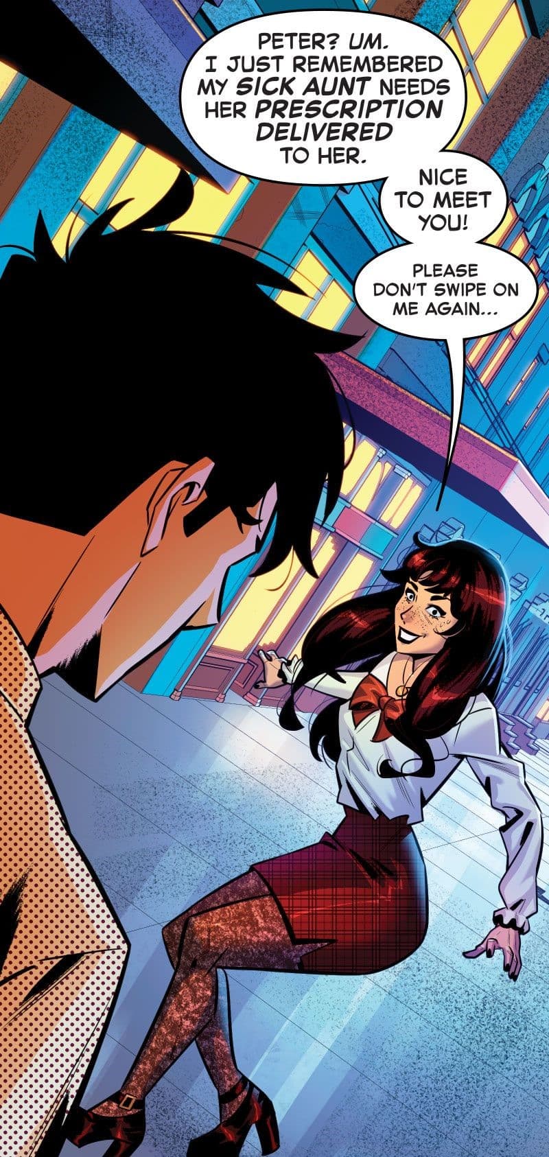 SPIDER-MAN UNLIMITED INFINITY COMIC (2023) #40 panel by Scott Aukerman and Federico Sabbatini