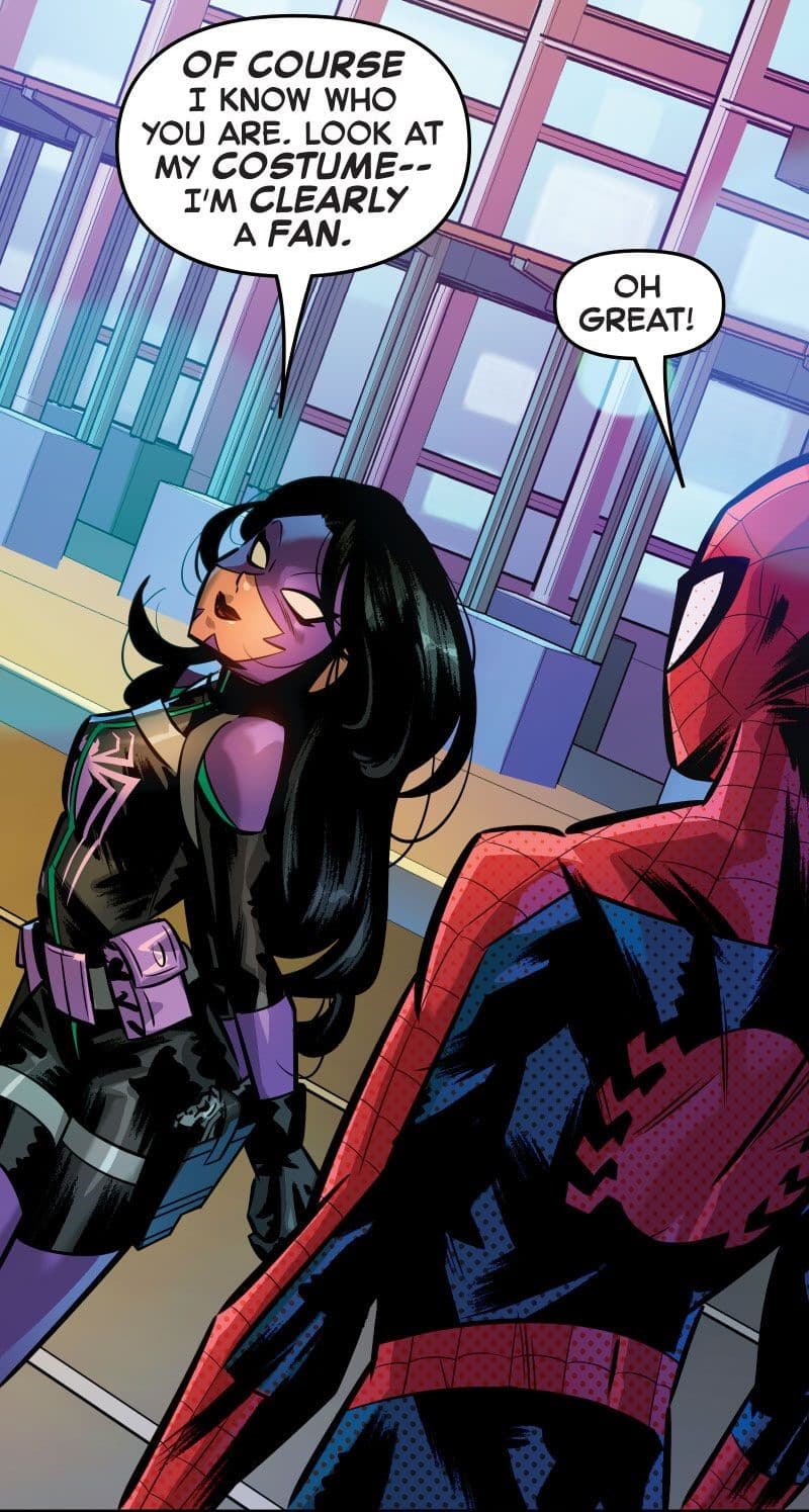 SPIDER-MAN UNLIMITED INFINITY COMIC (2023) #41 panel by Scott Aukerman and Federico Sabbatini
