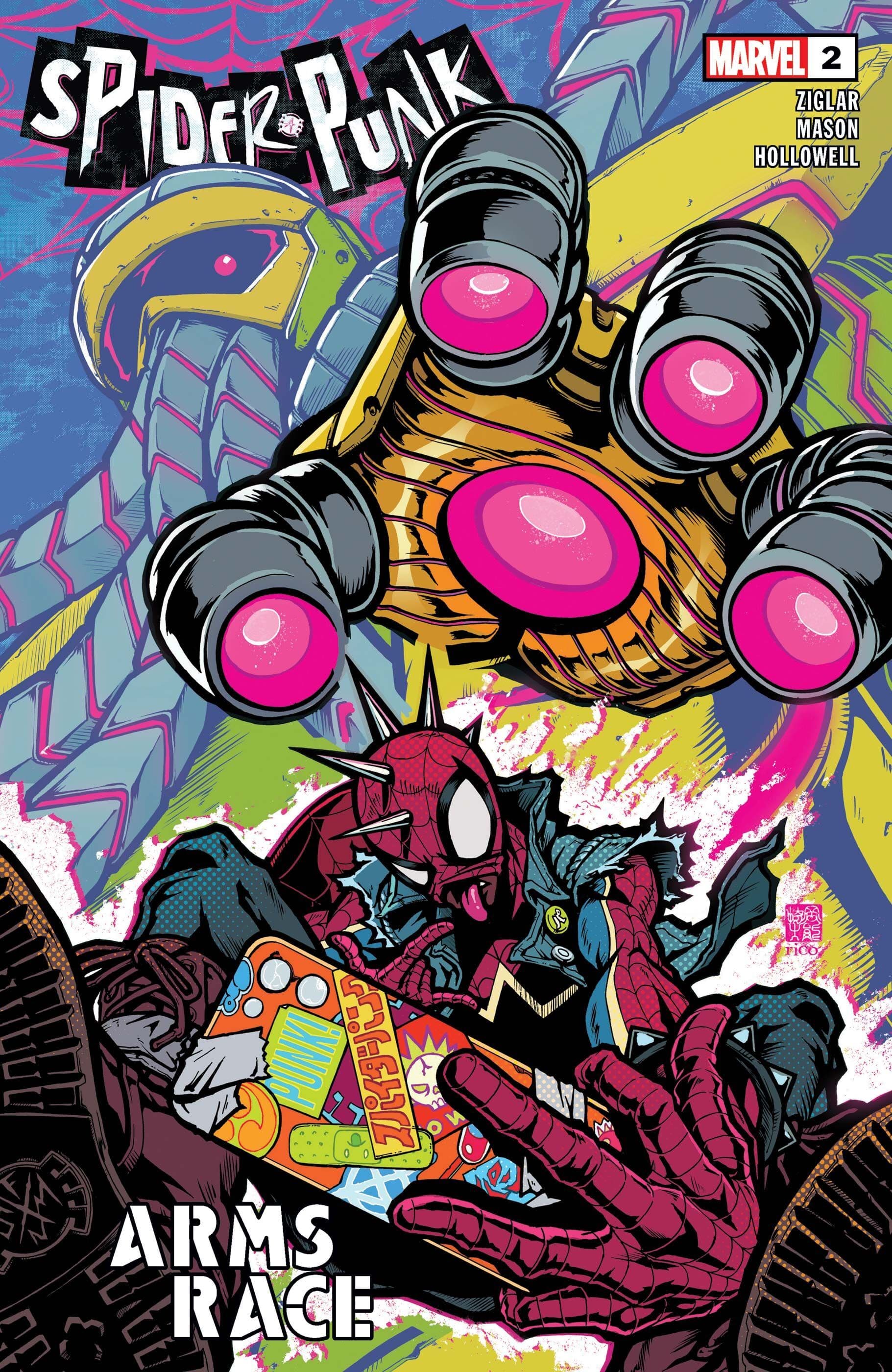 SPIDER-PUNK: ARMS RACE (2024) #2 cover by Takashi Okazaki