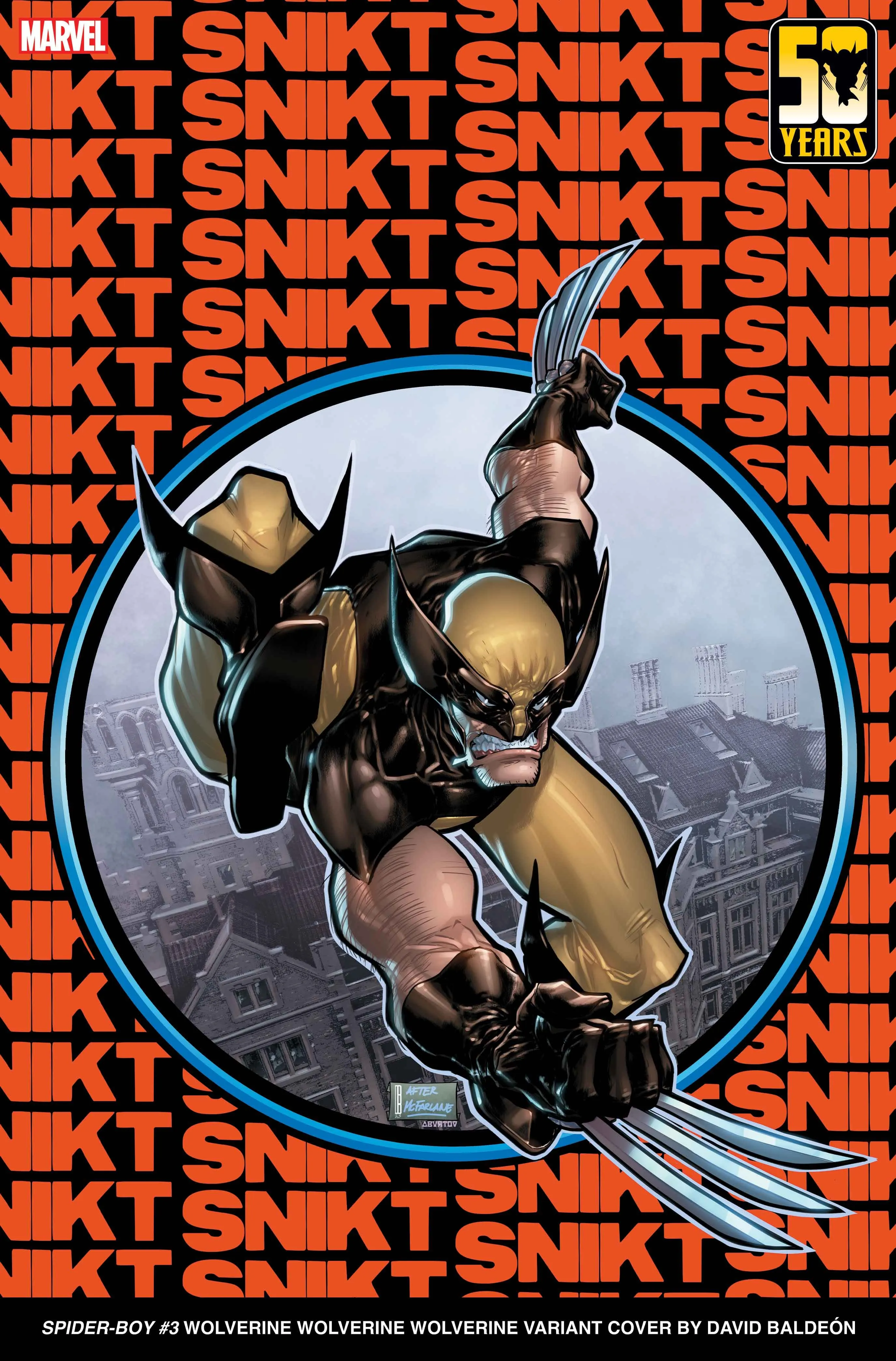 SPIDER-BOY #3 Wolverine Wolverine Wolverine Variant by David Baldeon
