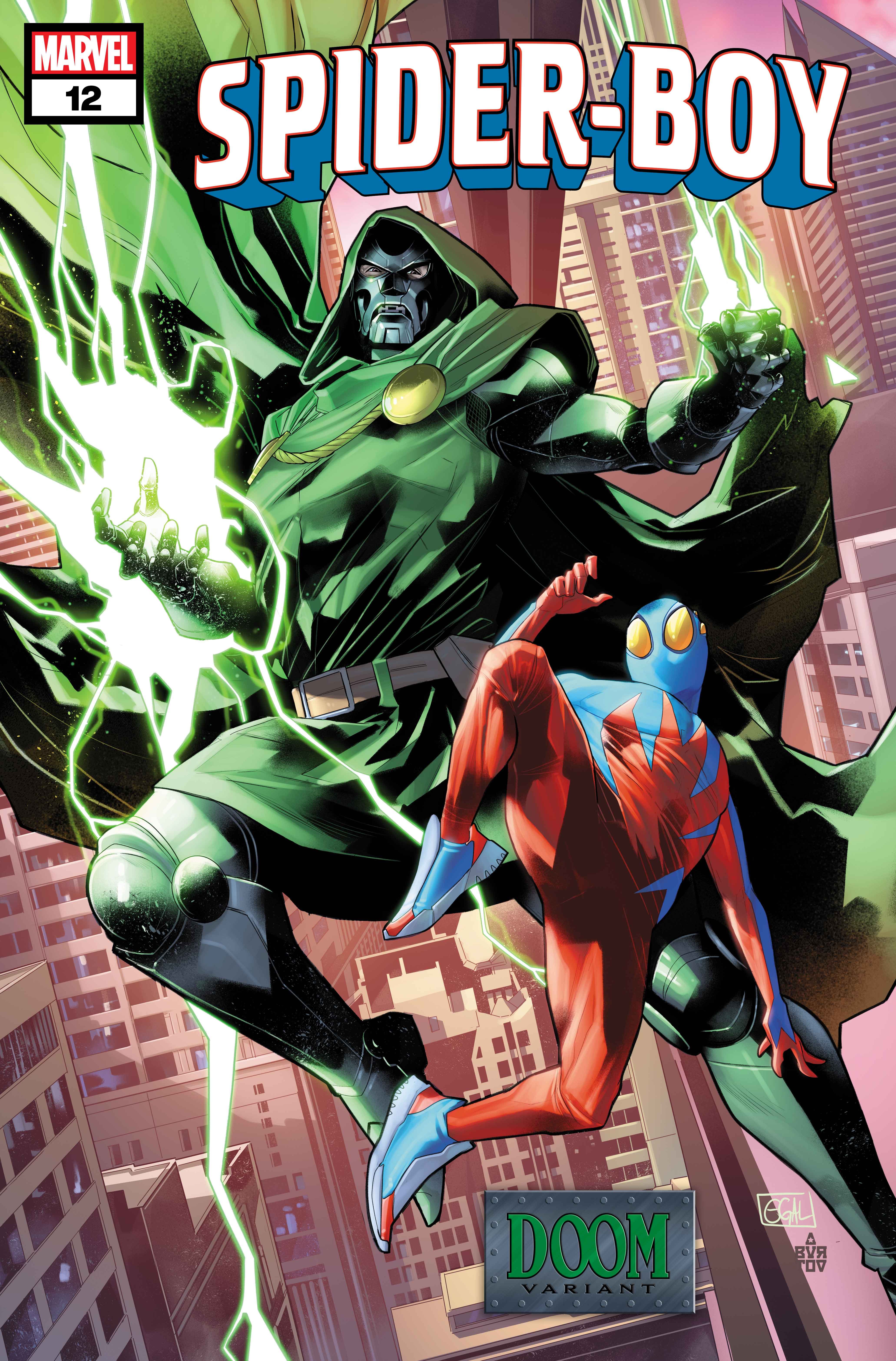 SPIDER-BOY #12 Doom Variant Cover by Edwin Galmon​​​​​​​