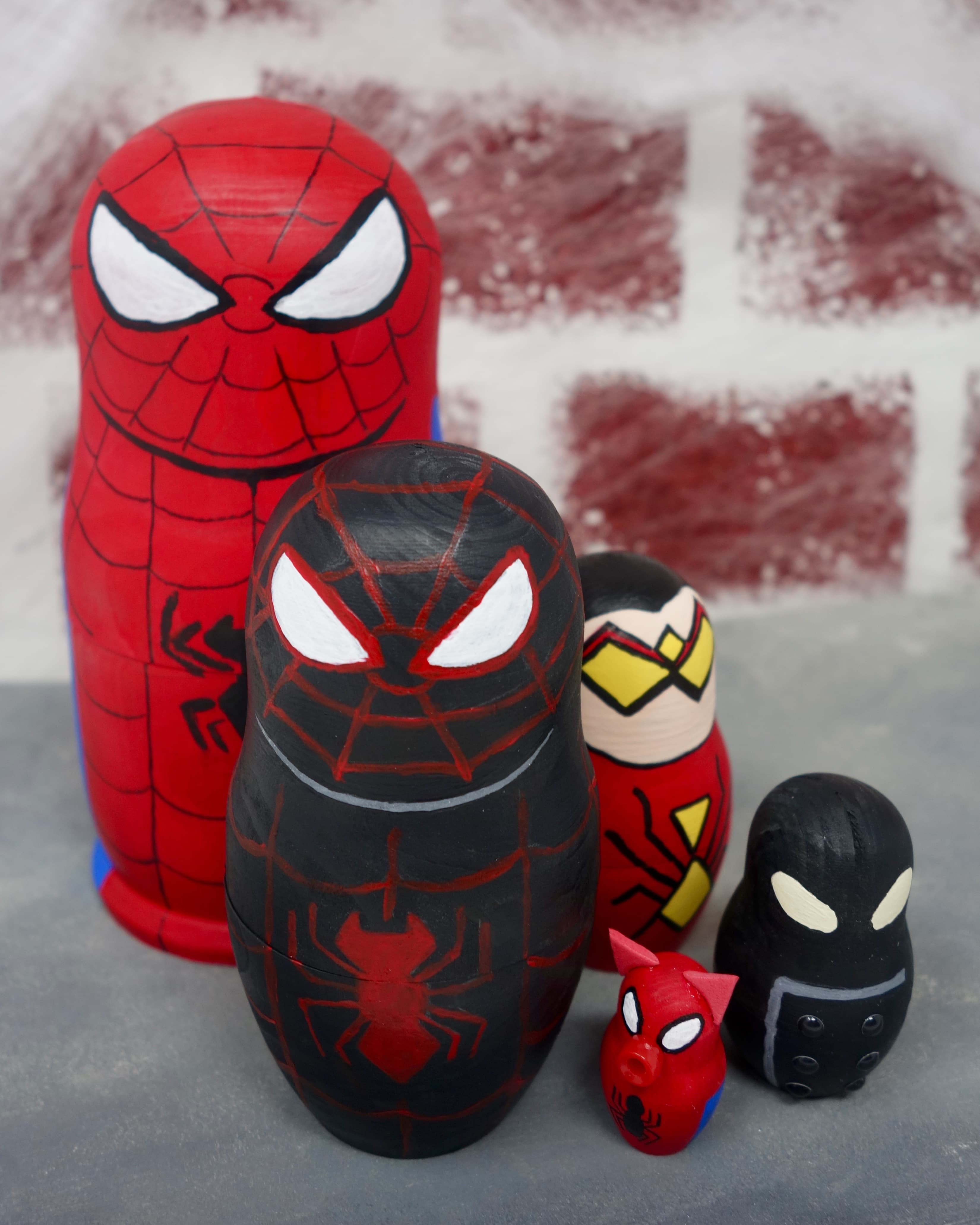 Spiderman deals nesting dolls