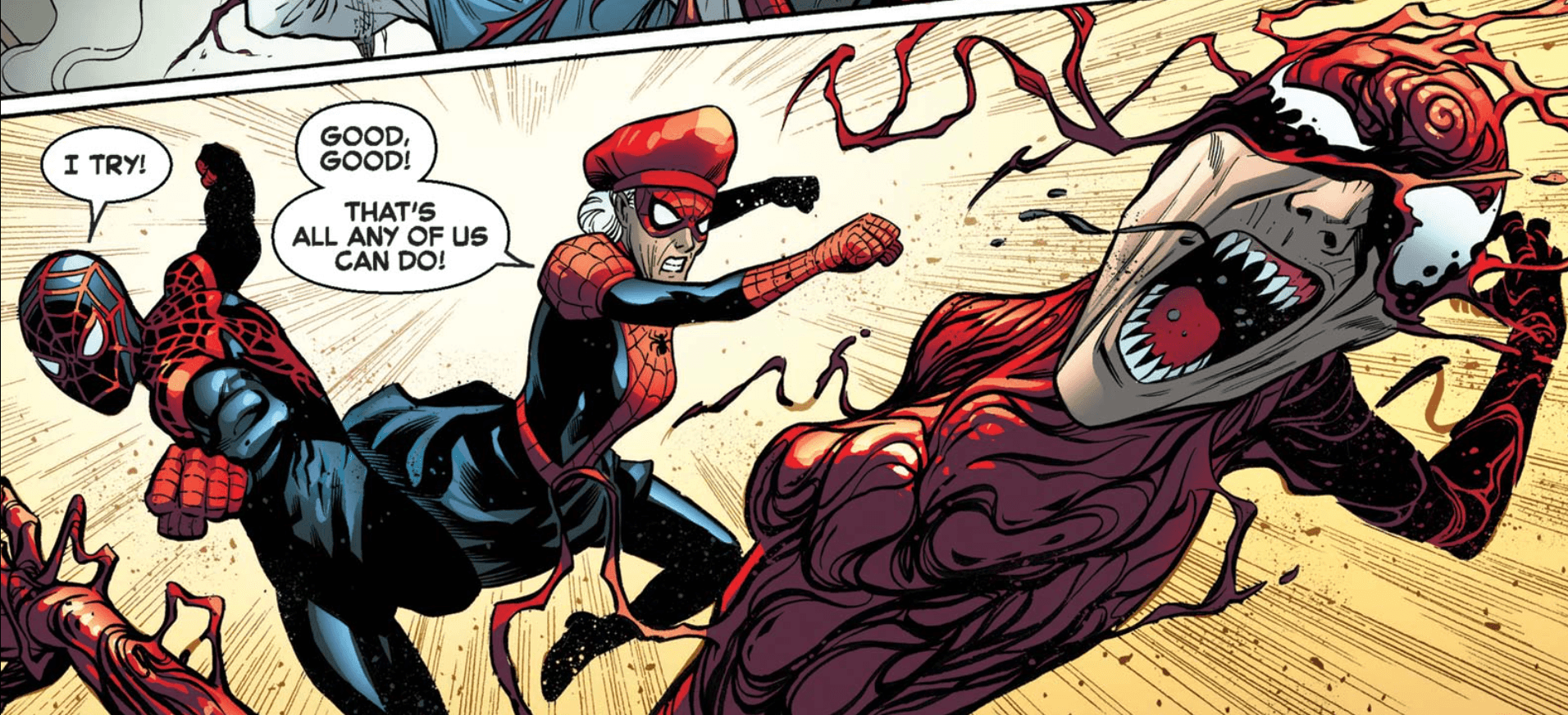 SPIDER-VERSE (2019) #2 panel by Ryan North, Pere Perez, Jordi Tarragona Garcia, and Marte Gracia