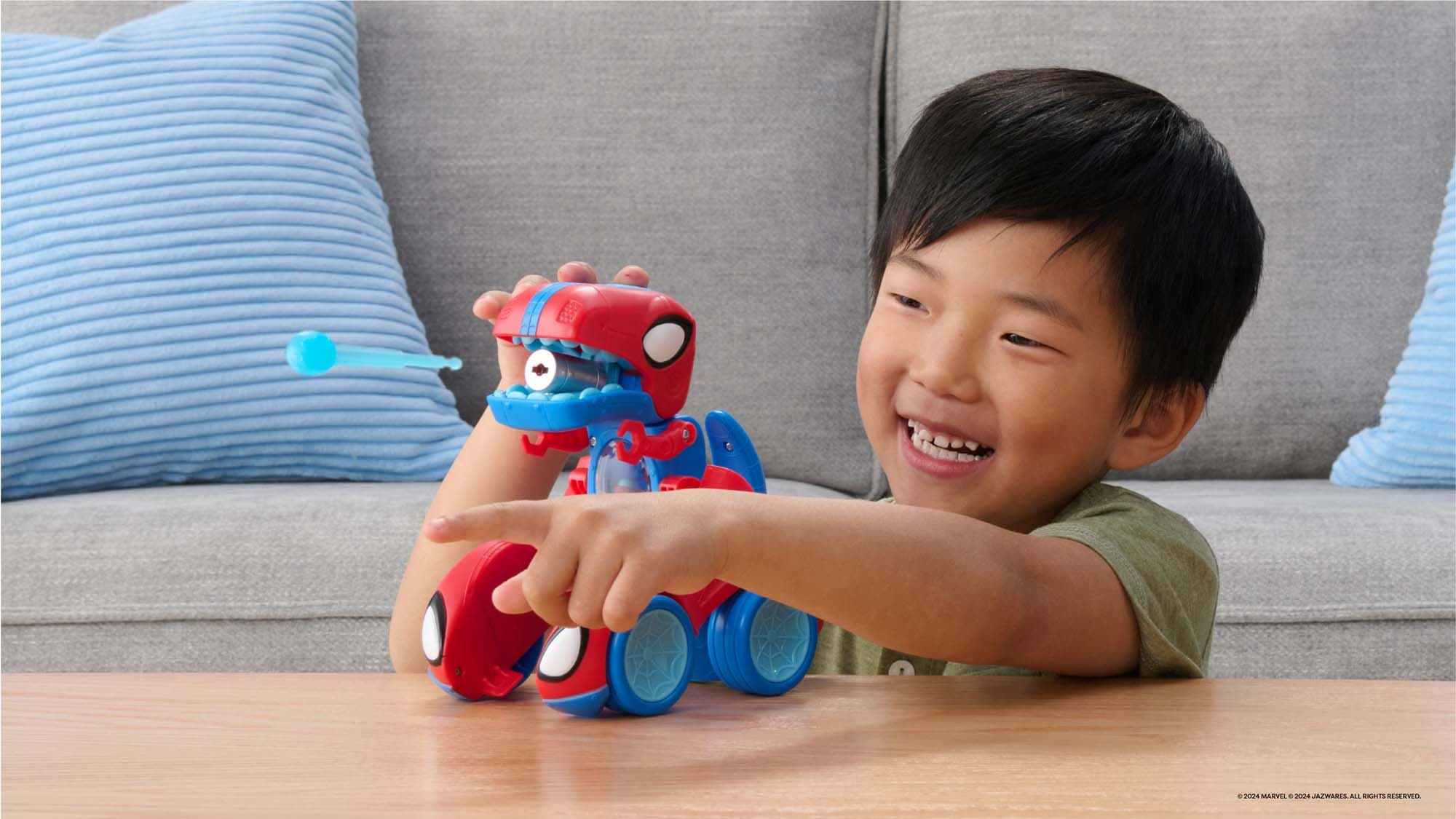 Marvel's Spidey and his Amazing Friends Jazwares Spidey-Rex Racer