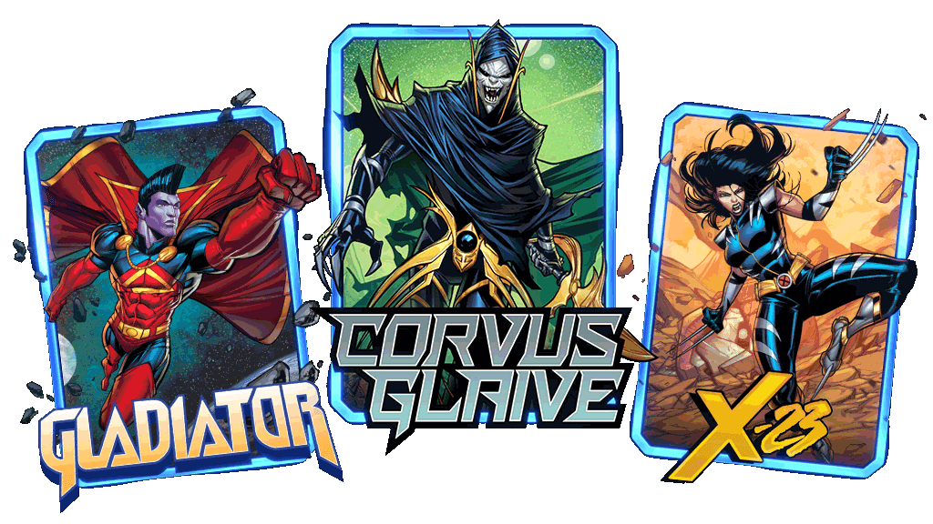 MARVEL SNAP Gladiator Corvus Glaive X-23