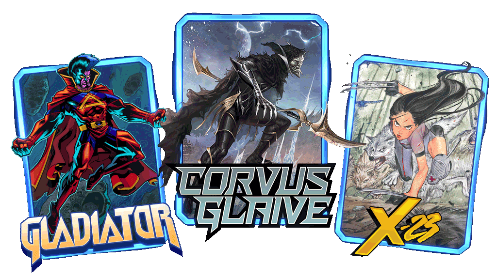 MARVEL SNAP Gladiator Corvus Glaive X-23