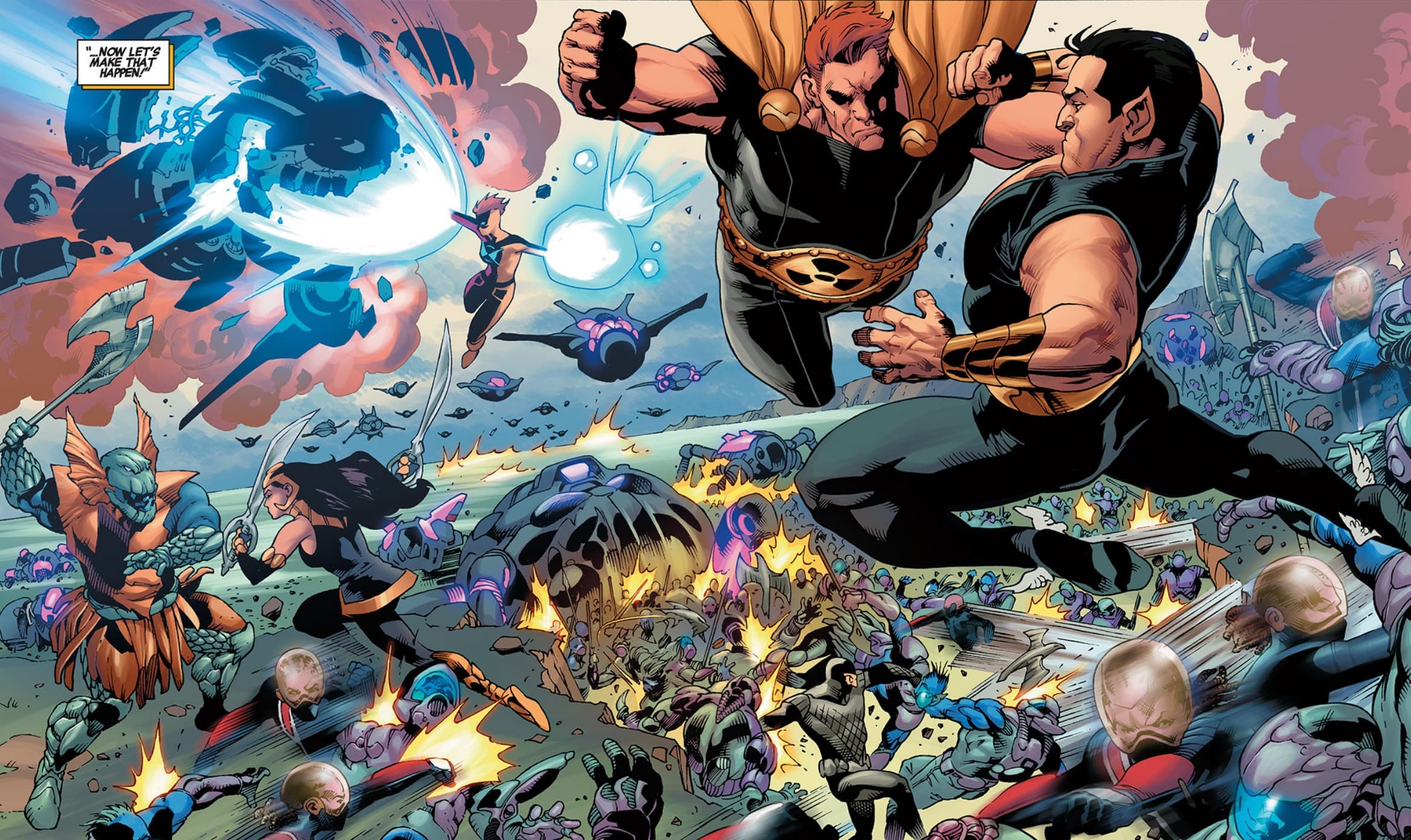 SQUADRON SUPREME (2015) #1 panel by James Robinson and Leonard Kirk