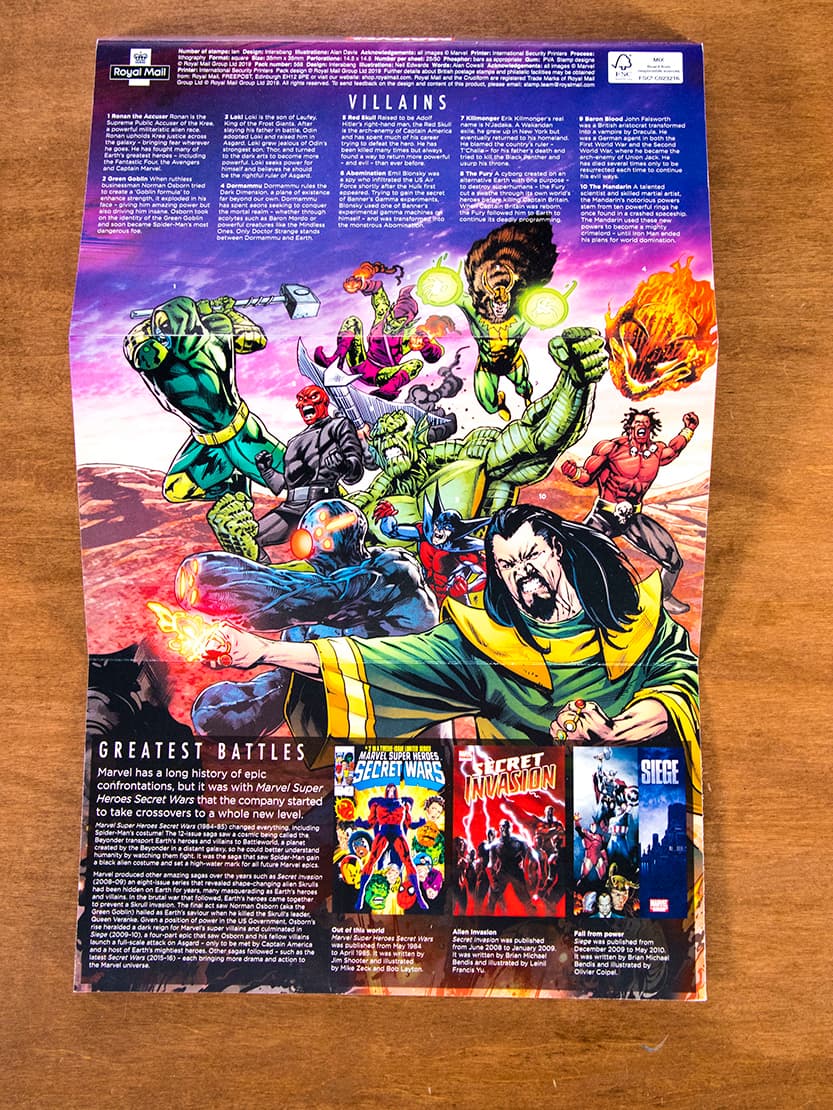 Marvel Stamps