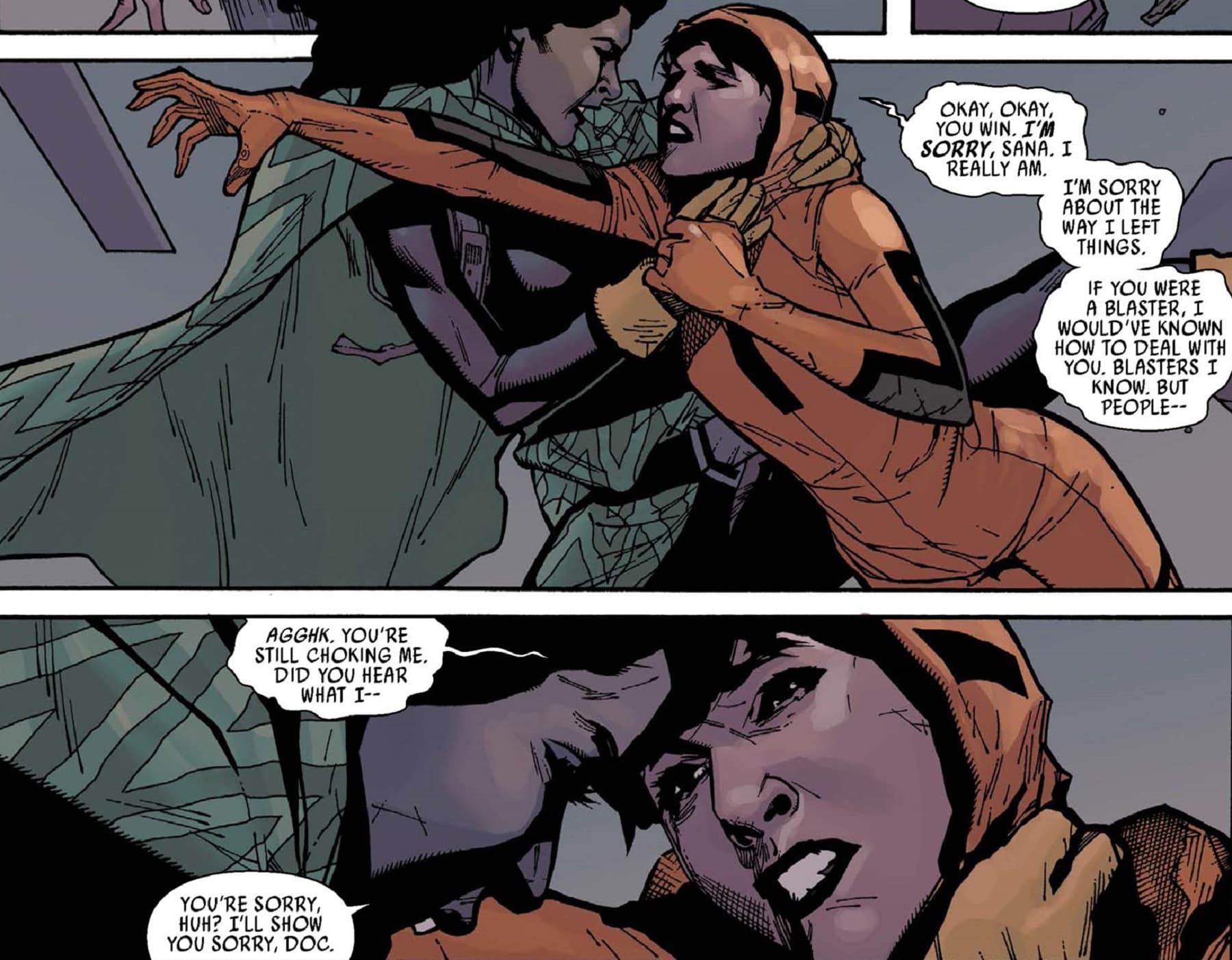 Sana versus Aphra in STAR WARS (2015) #19.