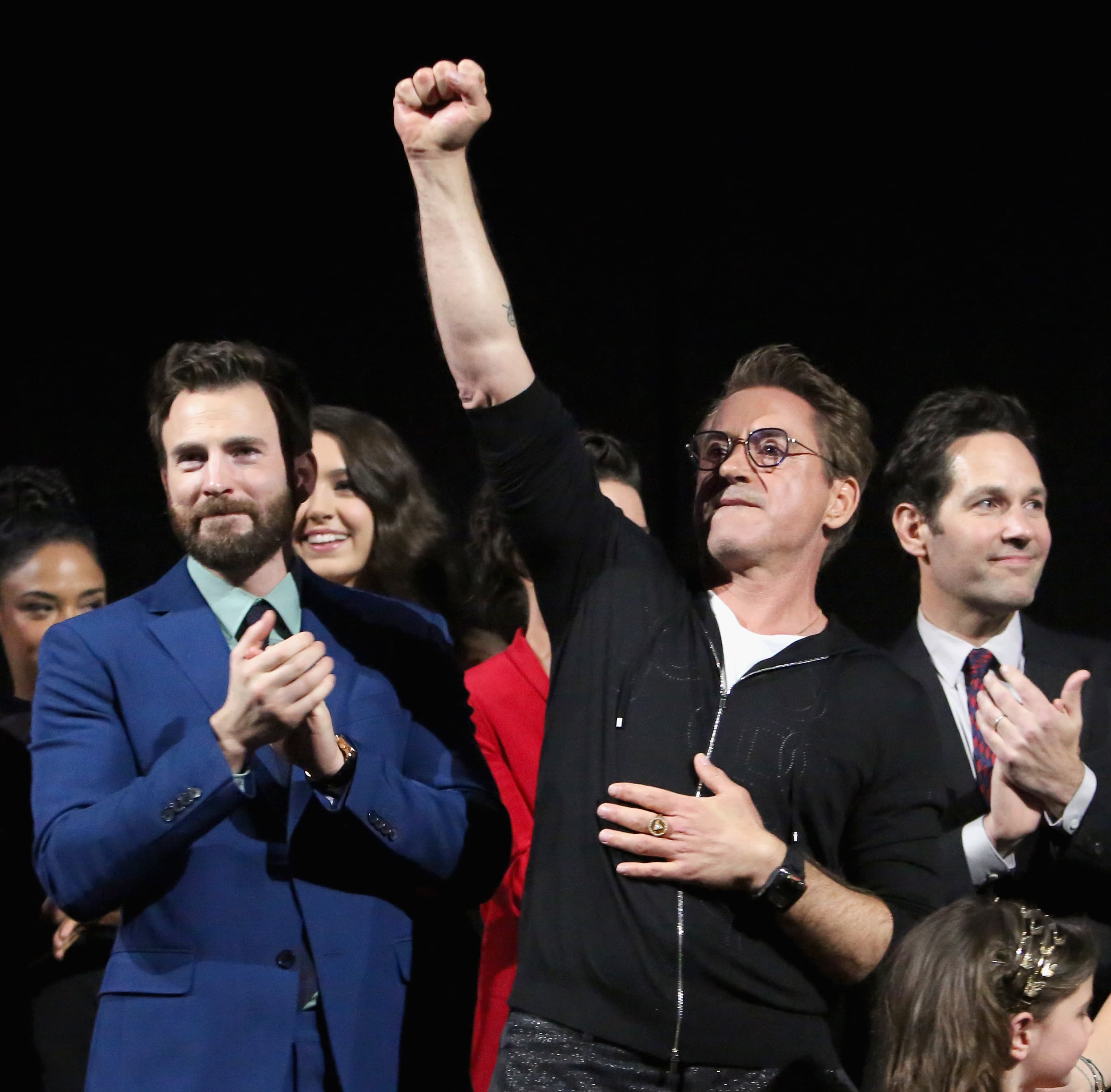 Avengers: Endgame World Premiere Chris Evans, Robert Downey Jr. and Paul Rudd On Stage