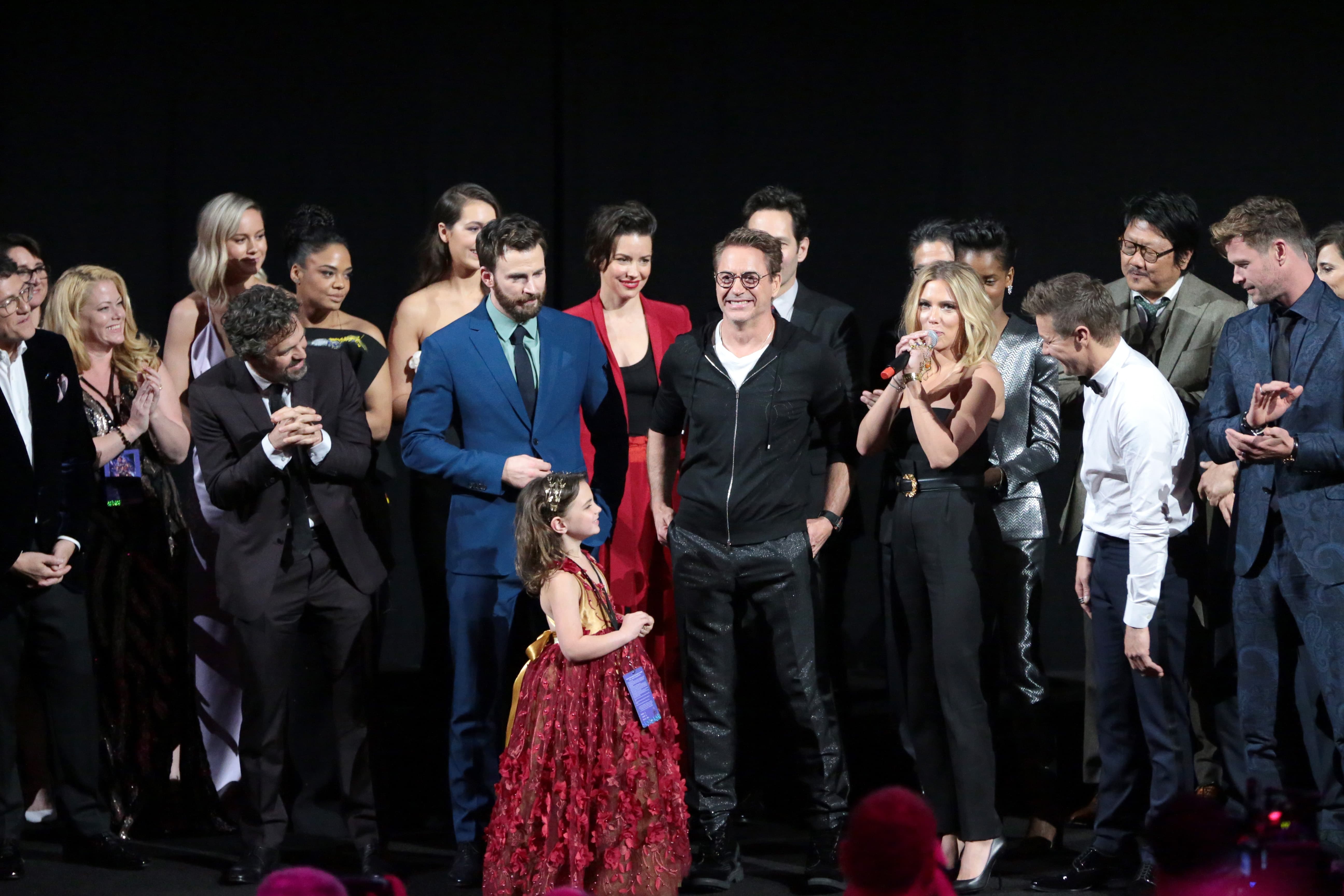 Avengers: Endgame World Premiere Cast & Crew On Stage