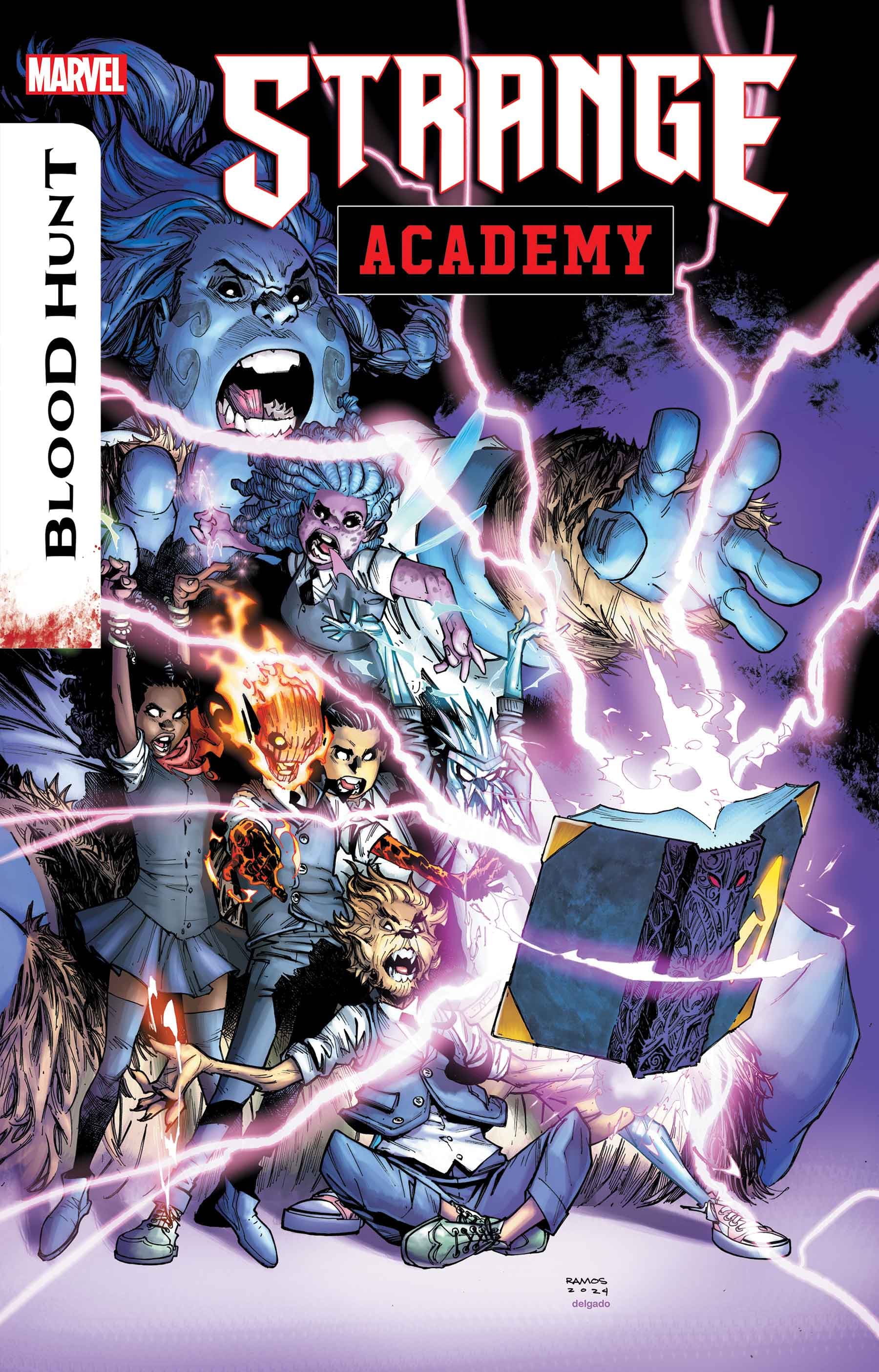 STRANGE ACADEMY: BLOOD HUNT #2 cover by Humberto Ramos