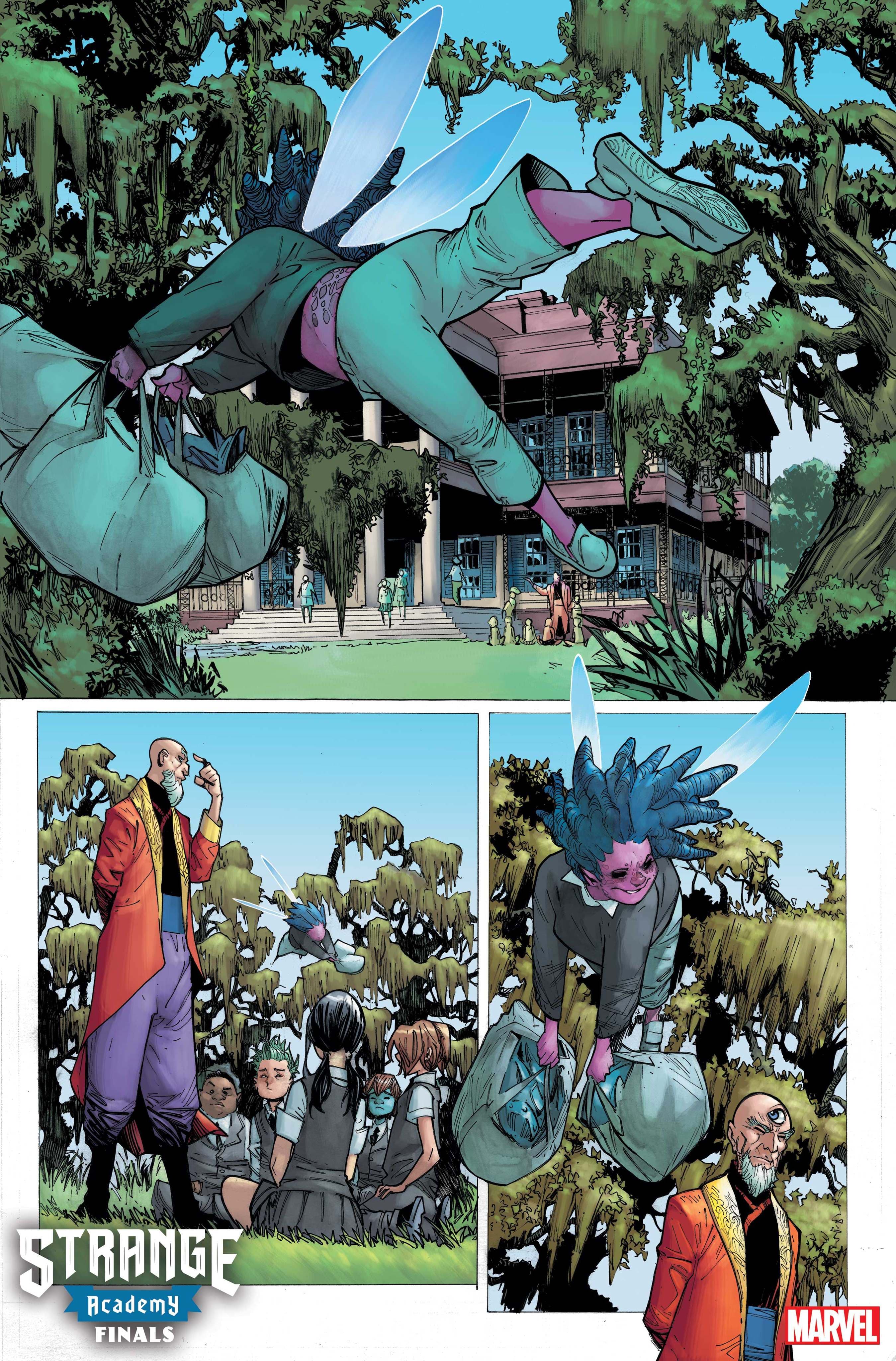 STRANGE ACADEMY: FINALS #4 interior artwork by Humberto Ramos