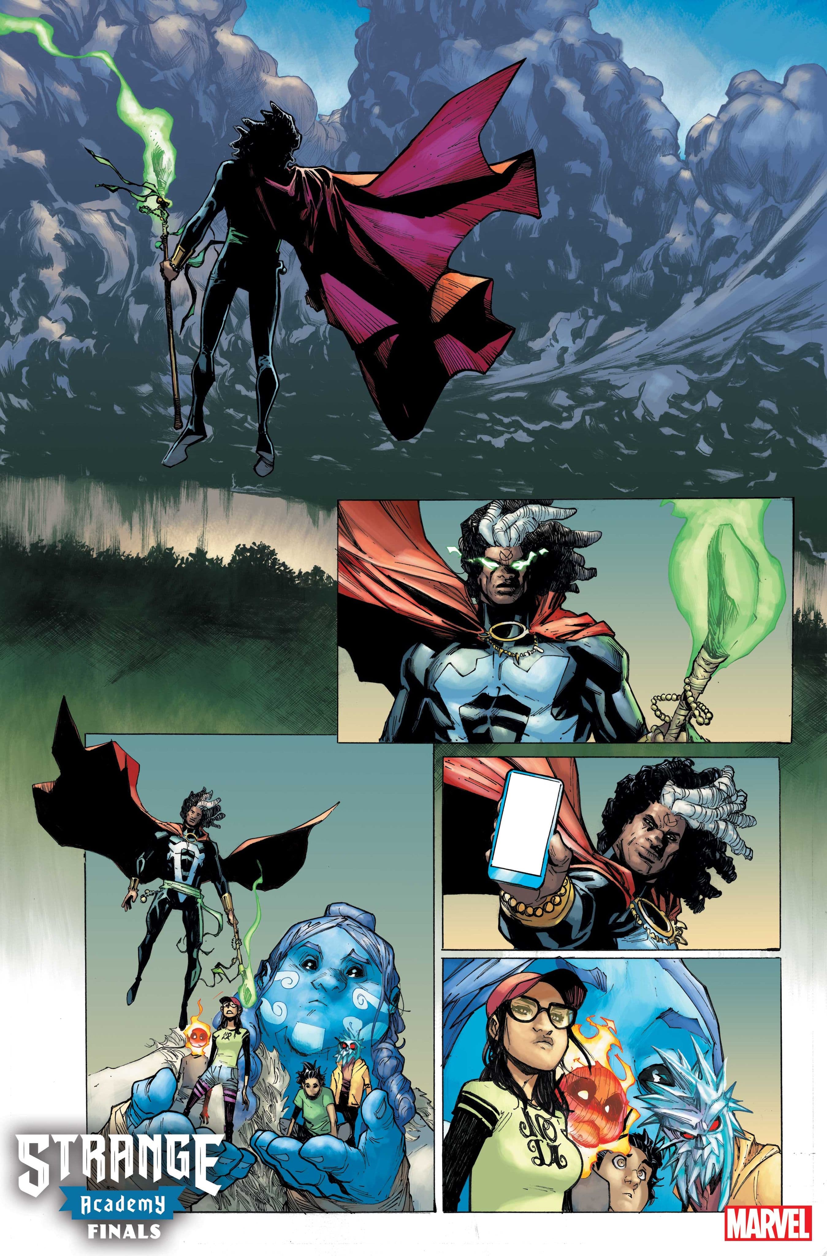 STRANGE ACADEMY: FINALS #4 interior artwork by Humberto Ramos