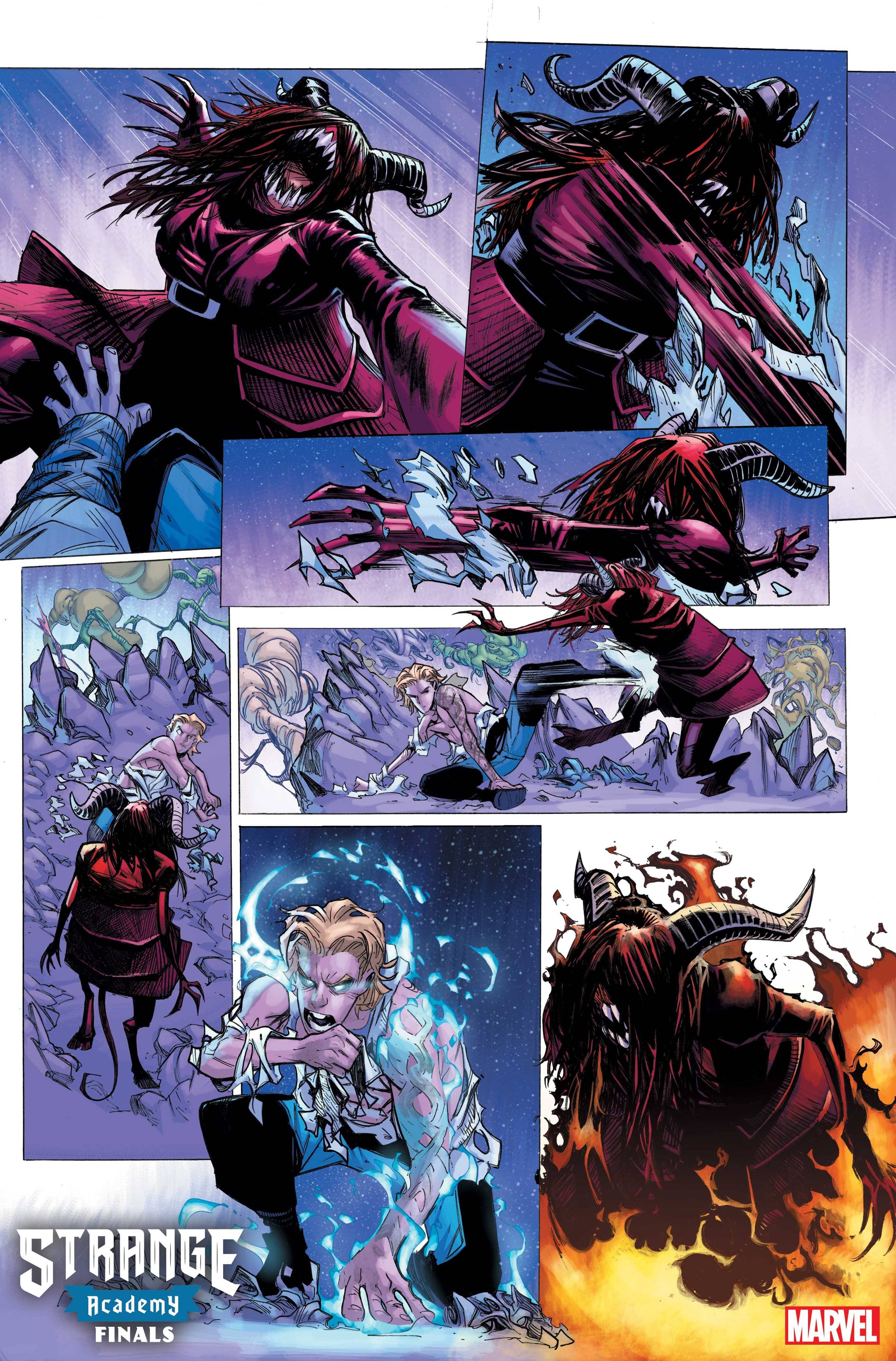 STRANGE ACADEMY: FINALS #4 interior artwork by Humberto Ramos
