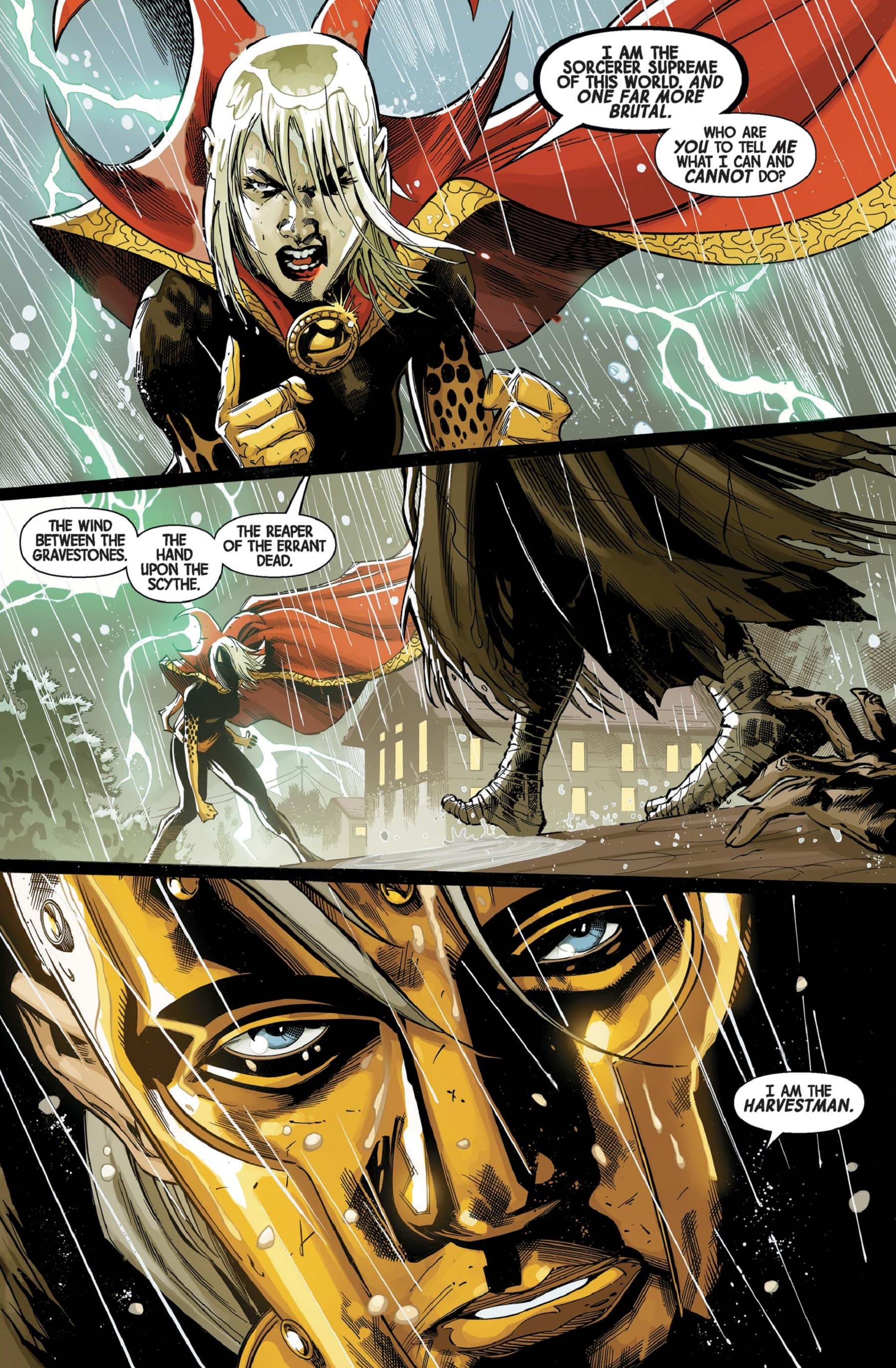 Clea versus the Harvestman!