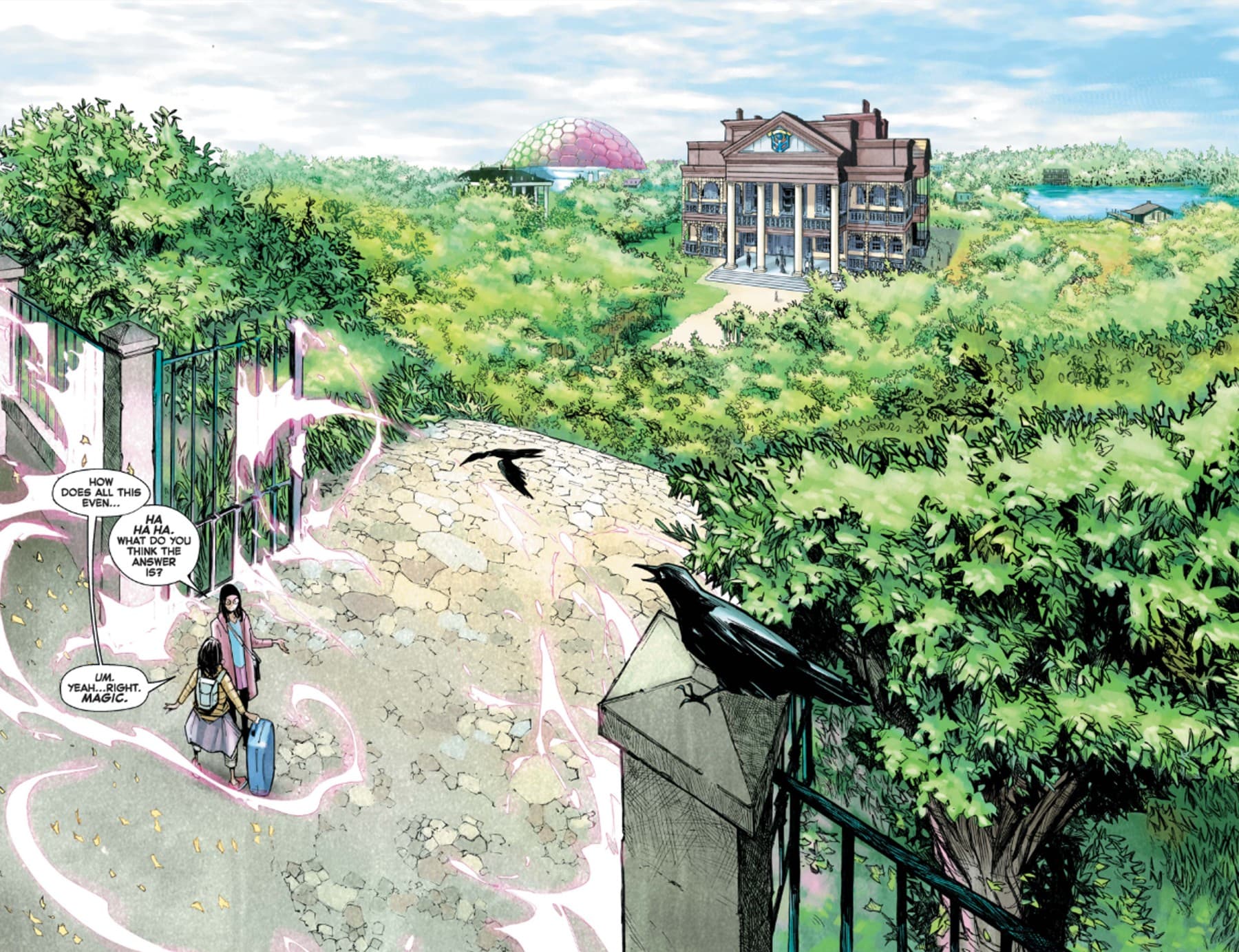STRANGE ACADEMY (2020) #1 artwork by Humberto Ramos and Edgar Delgado