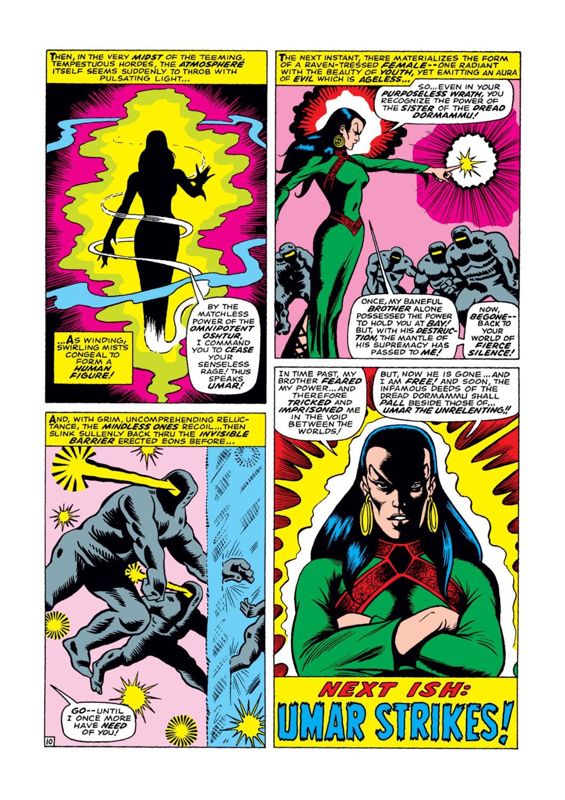 STRANGE TALES (1951) #150 page by Roy Thomas and Bill Everett