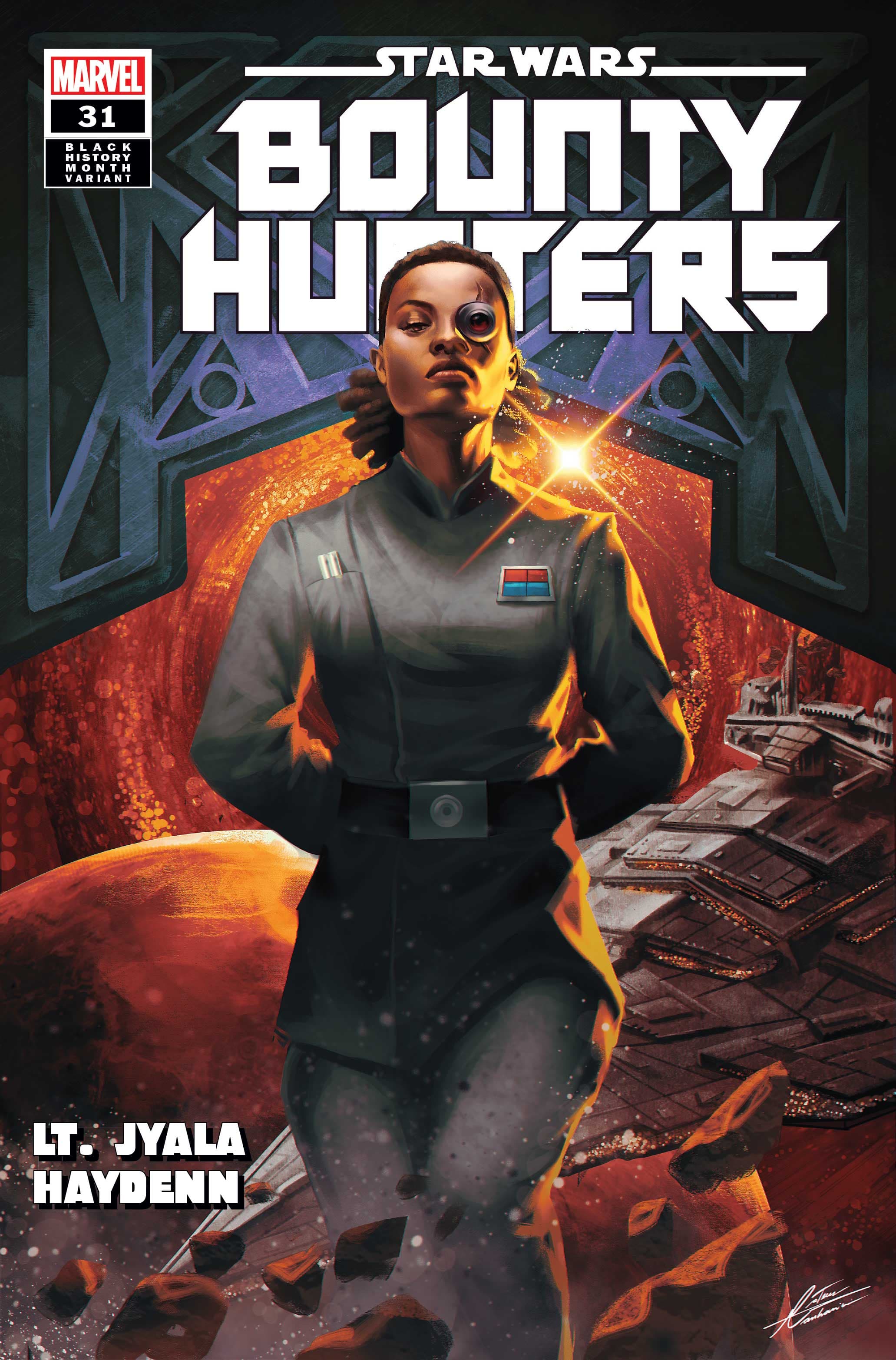 STAR WARS: BOUNTY HUNTERS #31 STAR WARS: BOUNTY HUNTERS #31 Black History Month Variant Cover by Mateus Manhanini