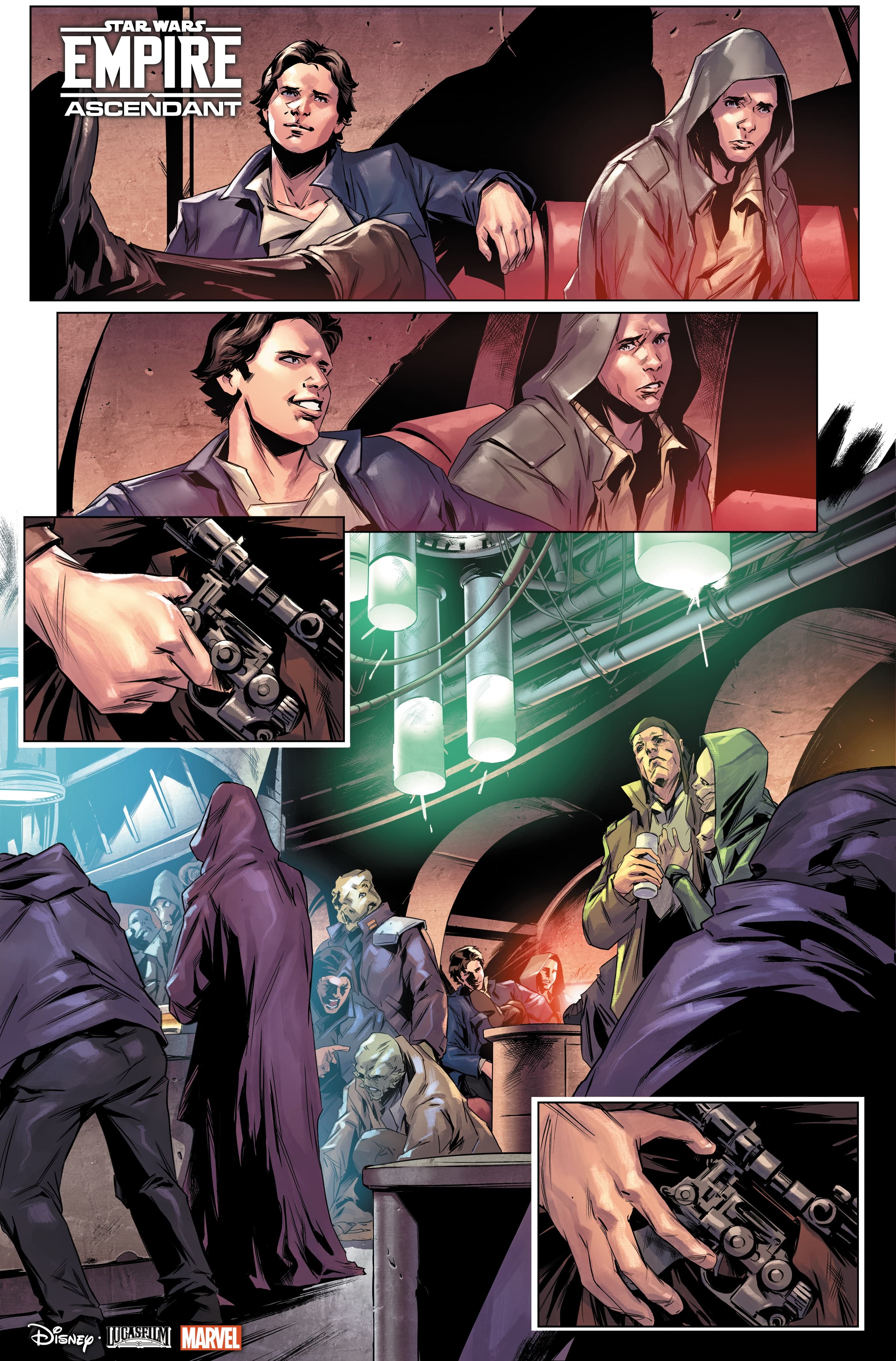 STAR WARS: EMPIRE ASCENDANT #1 preview art by Paolo Villanelli with colors by Arif Prianto