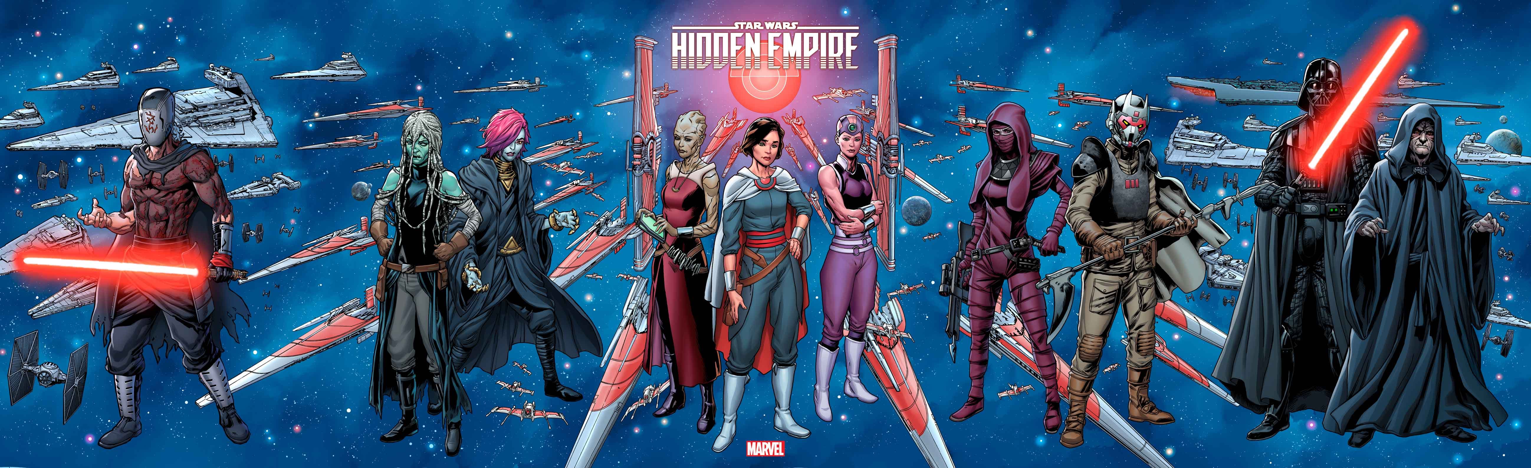 STAR WARS: HIDDEN EMPIRE connecting variant covers by Steven Cummings