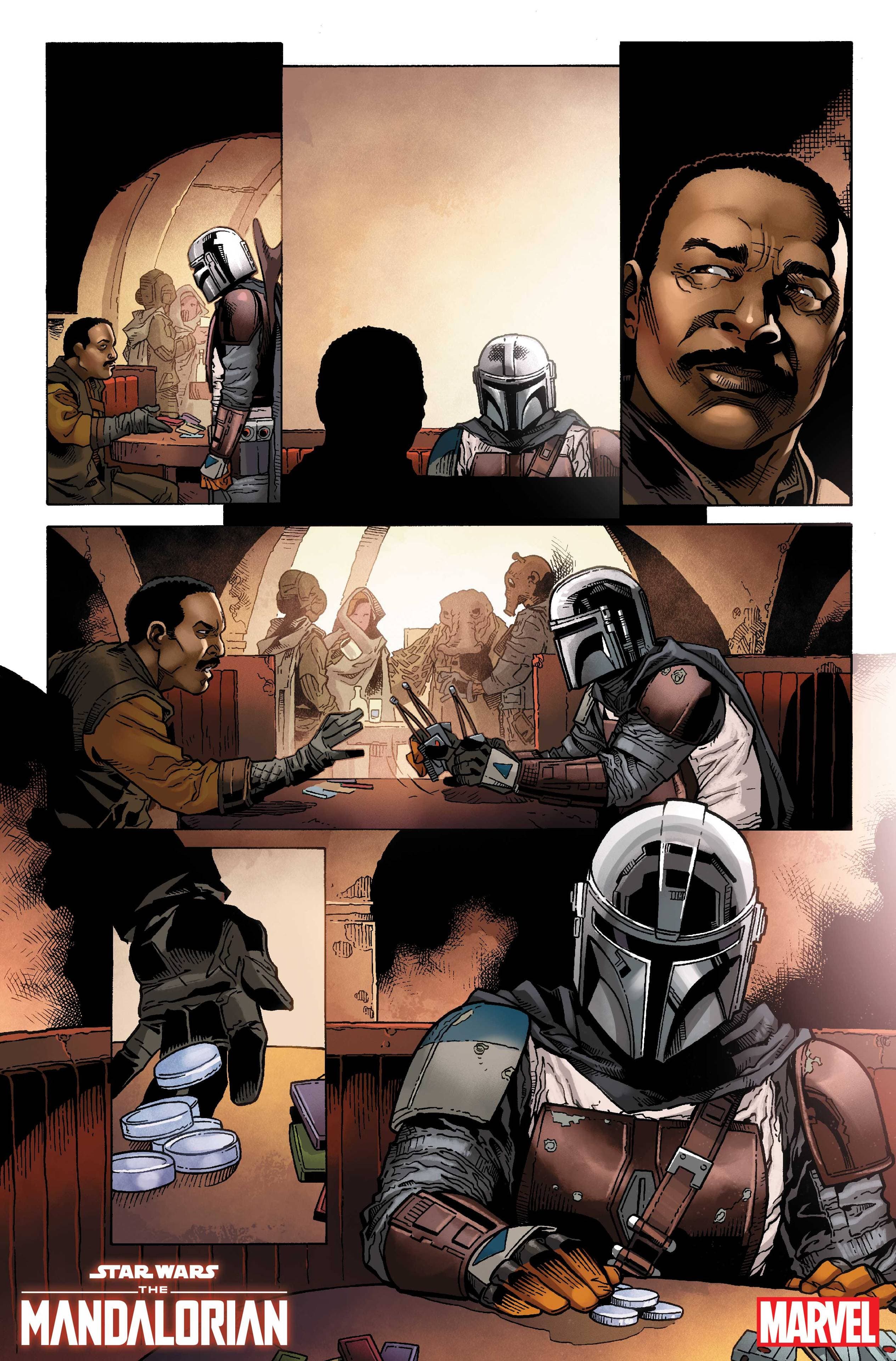 STAR WARS: THE MANDALORIAN #1 interior artwork by Georges Jeanty