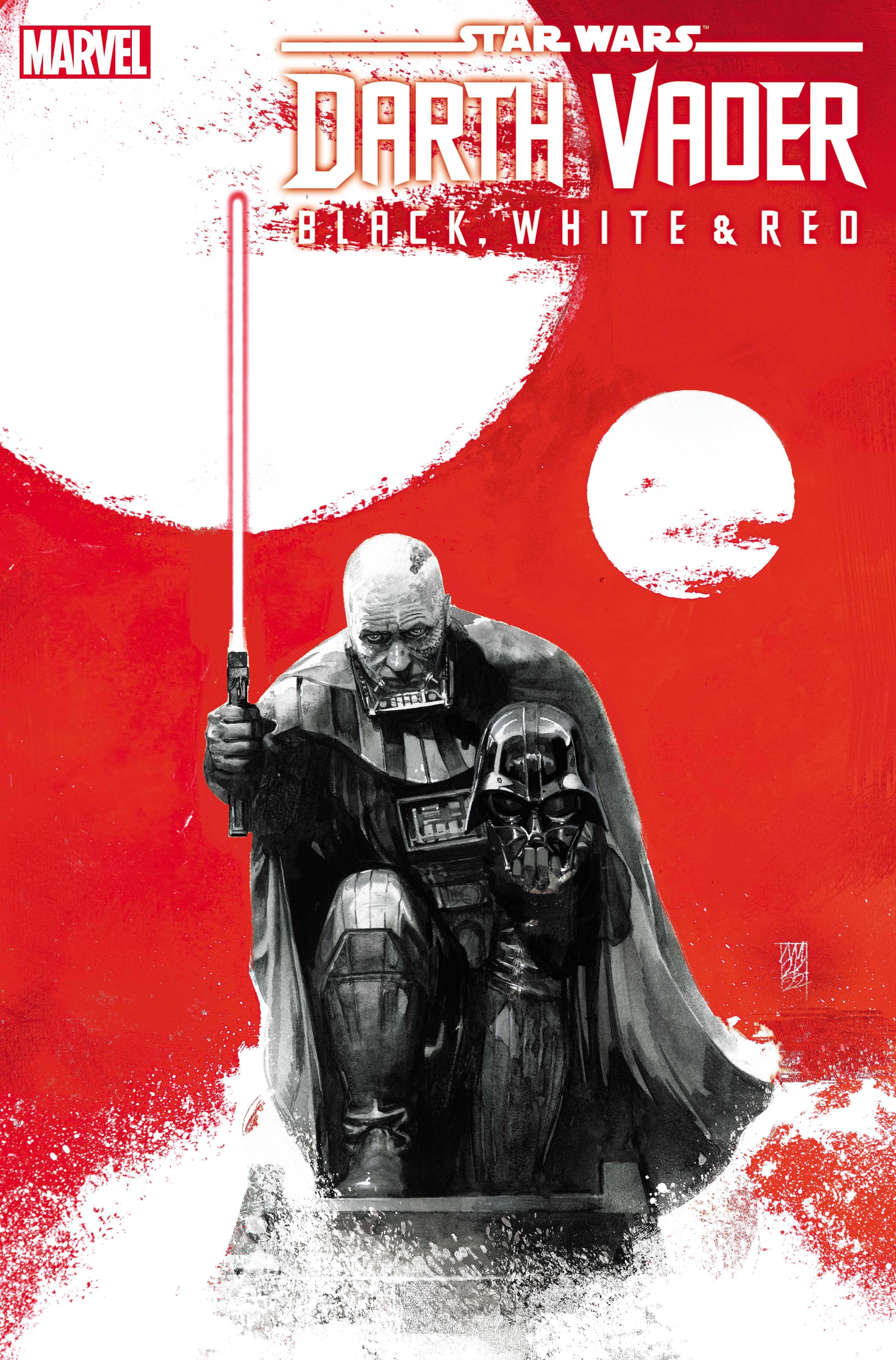 STAR WARS: DARTH VADER - BLACK, WHITE & RED #1 cover by Alex Maleev
