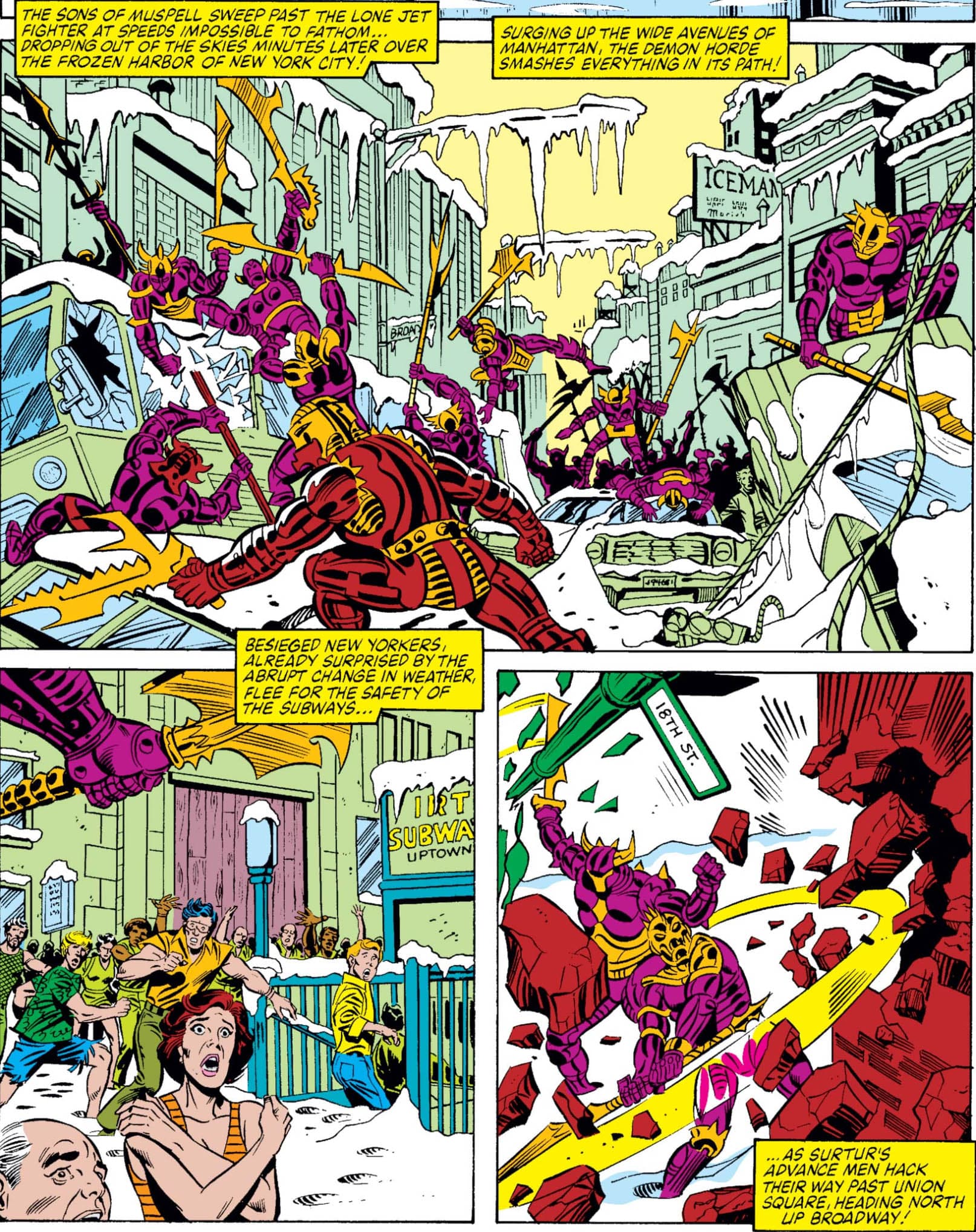Surtur attacks NYC