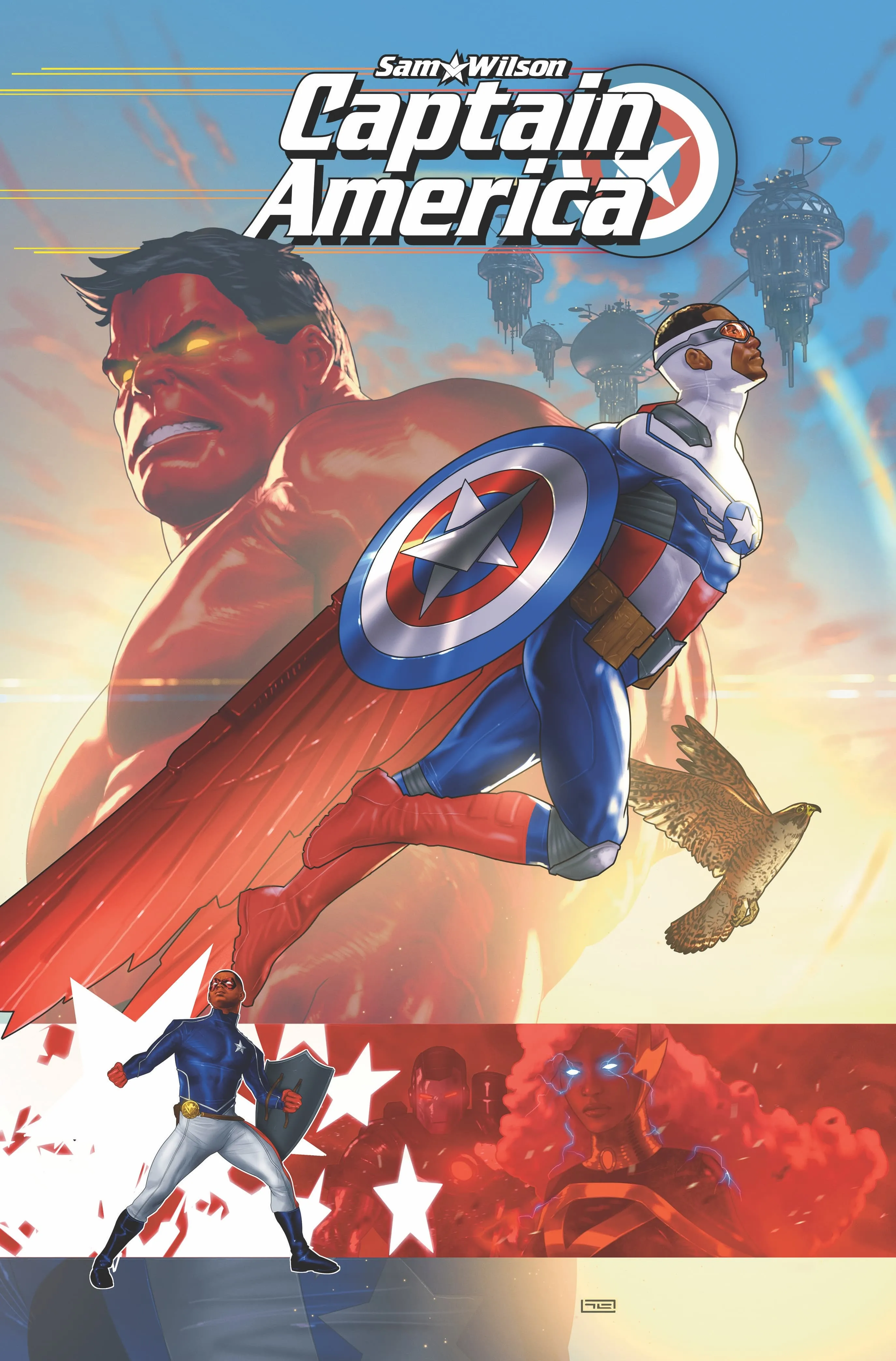 SAM WILSON, CAPTAIN AMERICA #1 Cover by Taurin Clarke 