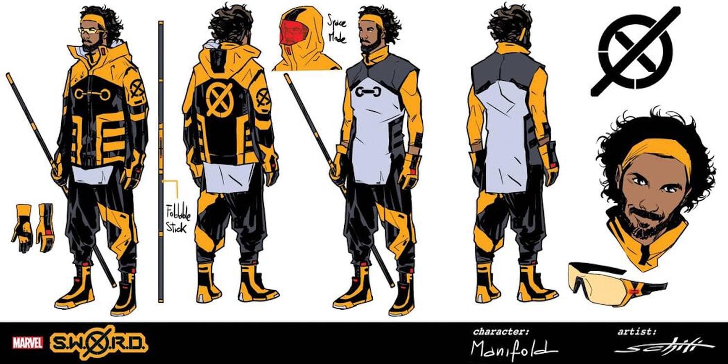 S.W.O.R.D. design sheets by Valerio Schiti