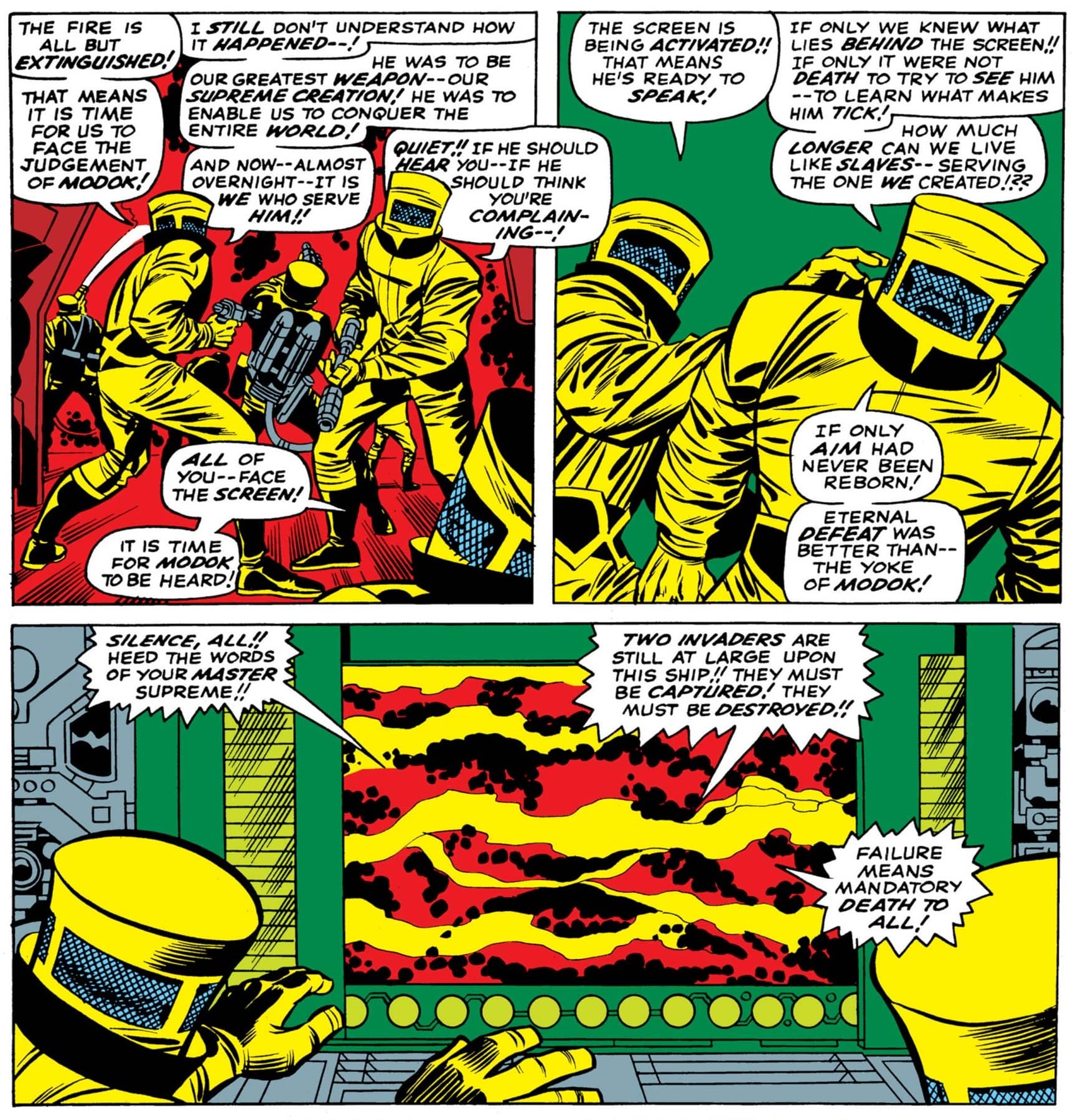 A.I.M. agents taking orders in TALES OF SUSPENSE (1959) #93.