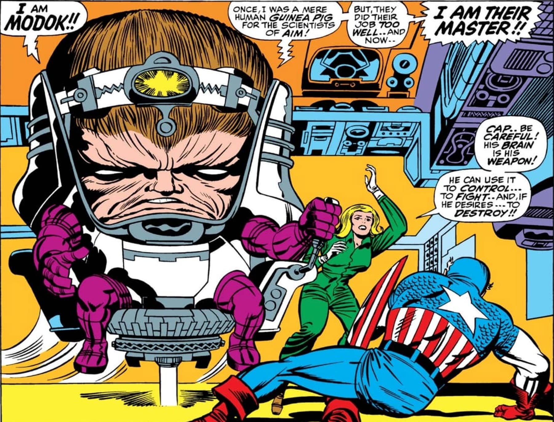 TALES OF SUSPENSE (1959) #94 panel by Stan Lee and Jack Kirby