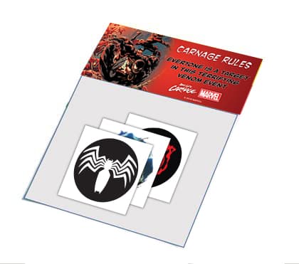 ABSOLUTE CARNAGE #1 party temporary tattoo
