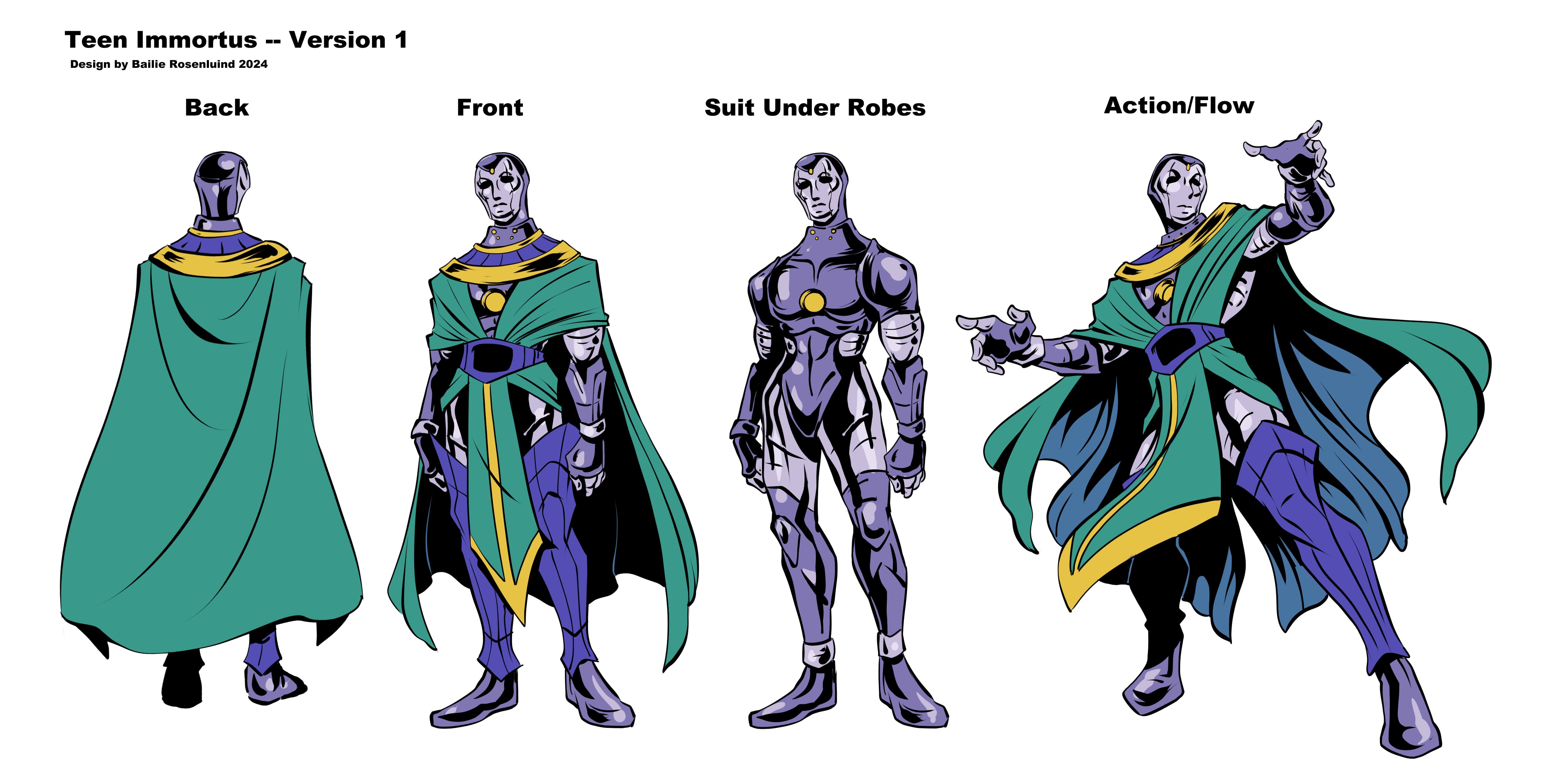 Avengers Academy: Teen Immortus design by Bailie Rosenlund